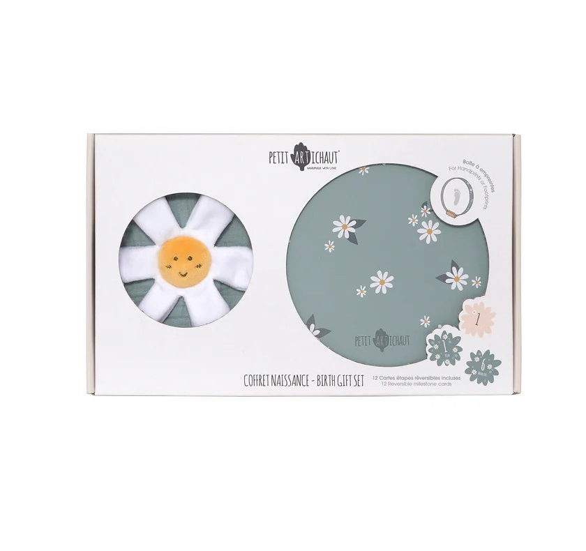 Birth Gift Set Daisy Blue Petit Artichaut PA2508 - Petit Artichaut - PA2508