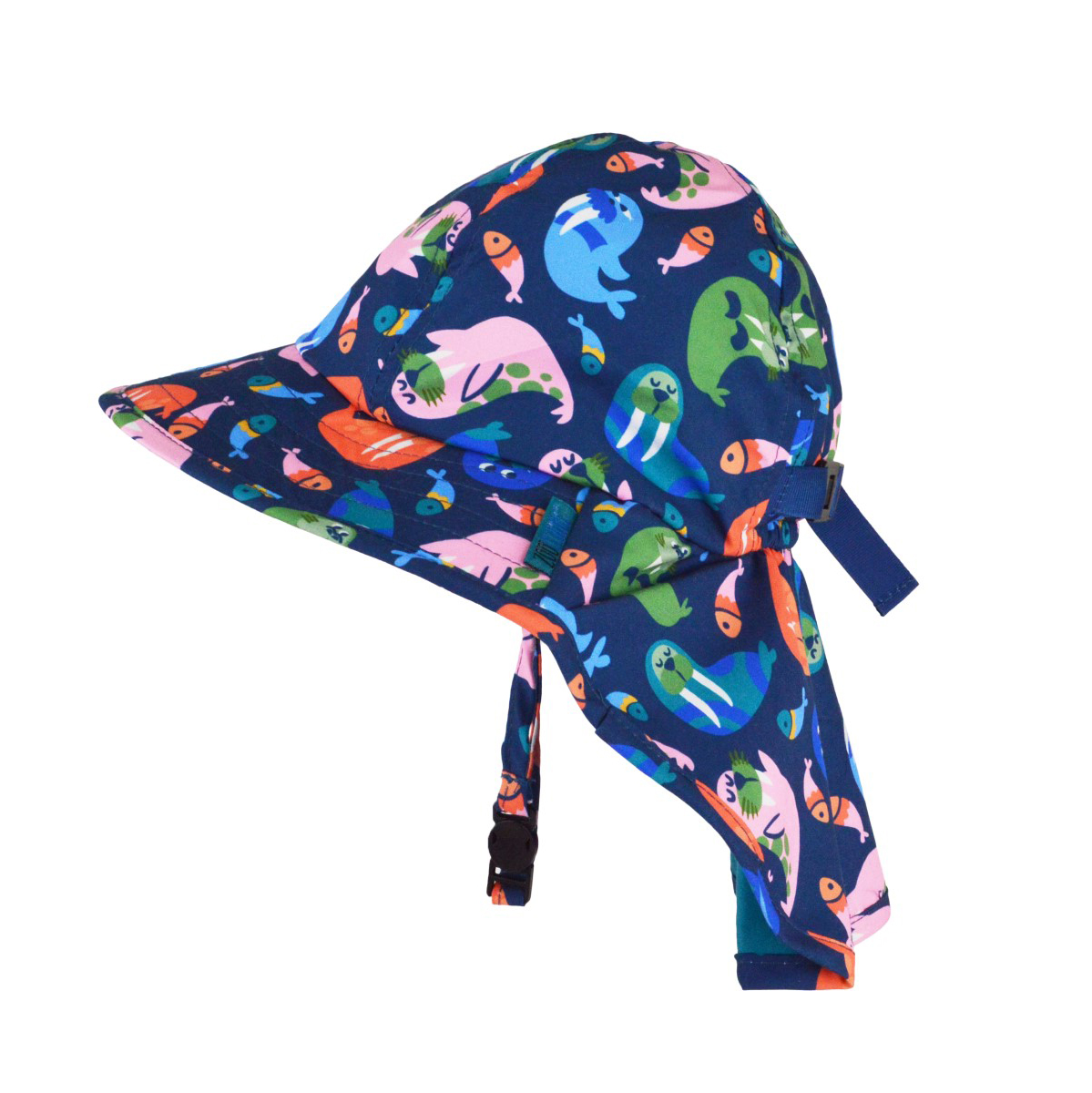 Αντηλιακό Cape Καπέλο 6-24μηνών UPF50 Sunhat Walrus Zoocchini ZOO15070 (Μέγεθος: 6-24 Μηνών) - Zoocchini - ZOO15070-6-24M