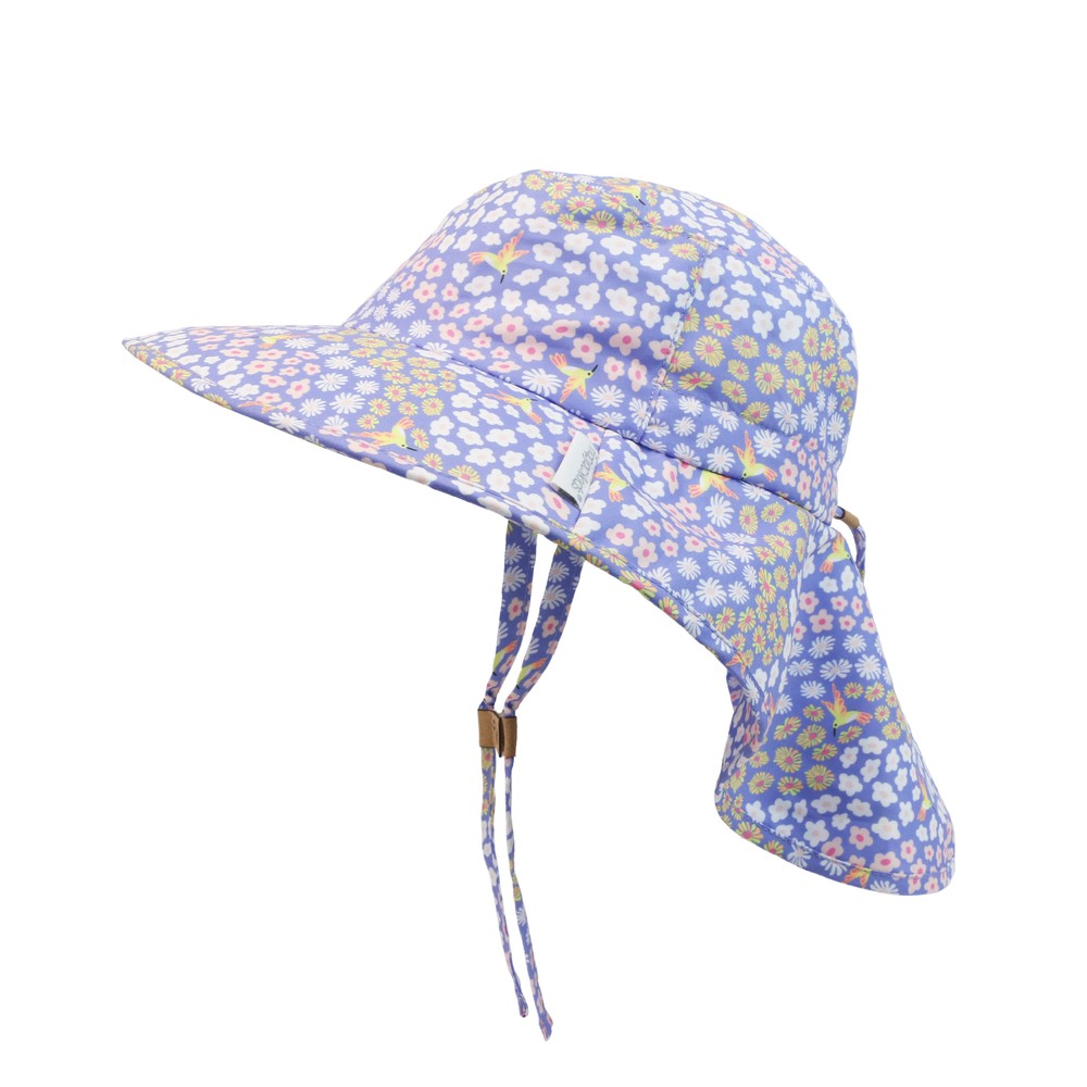 Αντηλιακό Cape Καπέλο 2-4 Ετών UPF50 Sunhat Floral Field Flapjack FJKCH207M (Μέγεθος: 2-4 Ετών) - FlapJackKids - FJKCH207M