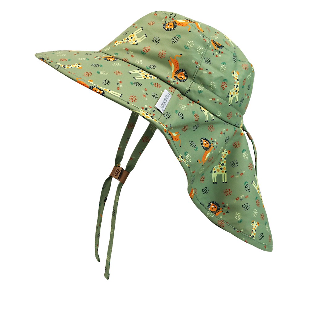 Αντηλιακό Cape Καπέλο 2-4 Ετών UPF50 Sunhat Lion-Giraffe Flapjack FJKCH200M (Μέγεθος: 2-4 Ετών) - FlapJackKids - FJKCH200M