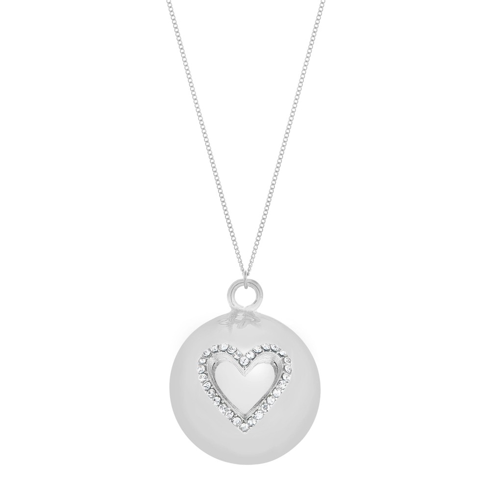 Μενταγιόν Εγκυμοσύνης Lilo Heart Silver Proud Mama PM-744 (Χρώμα: Ασημί ) - Proud mama - PM-744