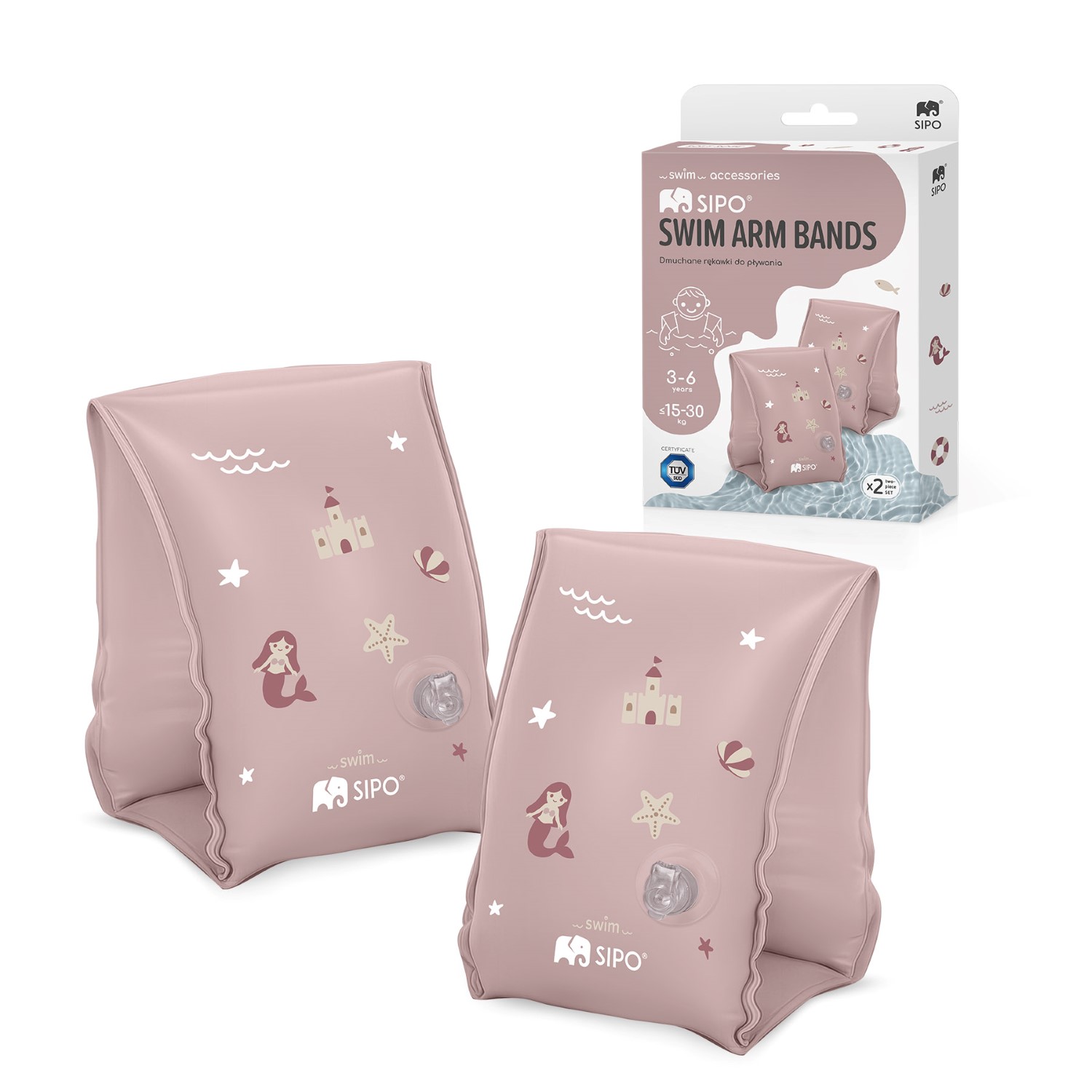 Sipo Μπρατσάκια Κολύμβησης Pink 3-6 ετών Sipo SIP-SWM301AF - Sipo - SIP-SWM301AF
