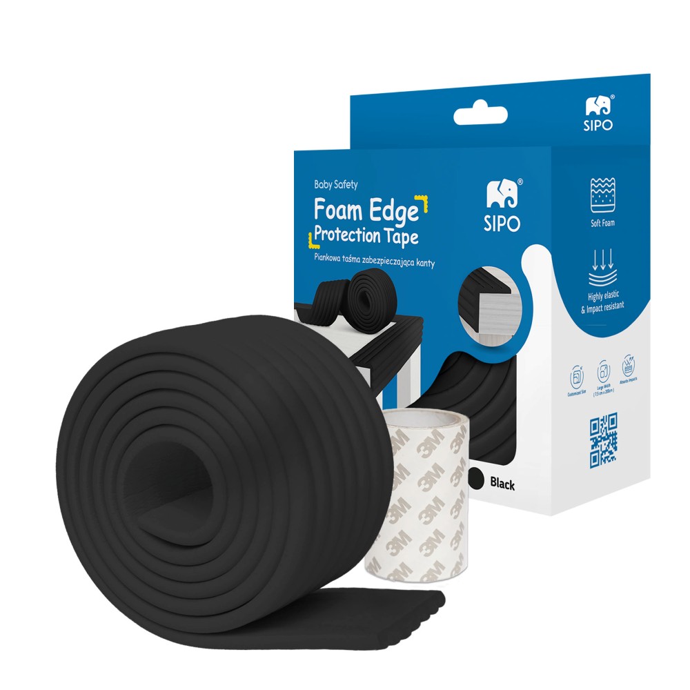 Αφρώδης Προστατευτική Ταινία L Shape Black Sipo SIP-SBS-T11-L30 - Sipo - SIP-SBS-T11-L30