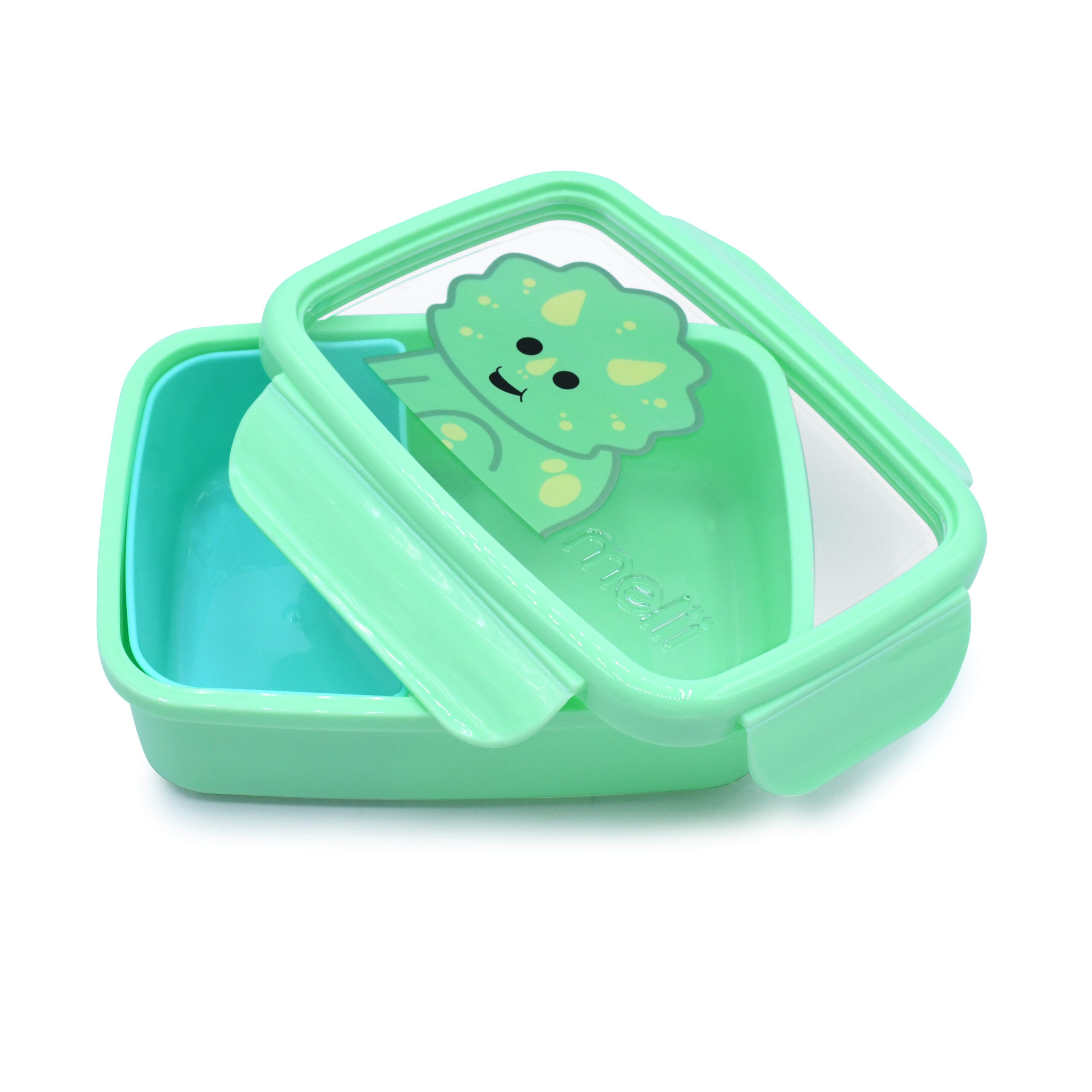 Φαγητοδοχείο 2 Θέσεων 880ml Bento Dino Melii MEL21873 (Χρώμα: Πράσινο ) - Melii - MEL21873