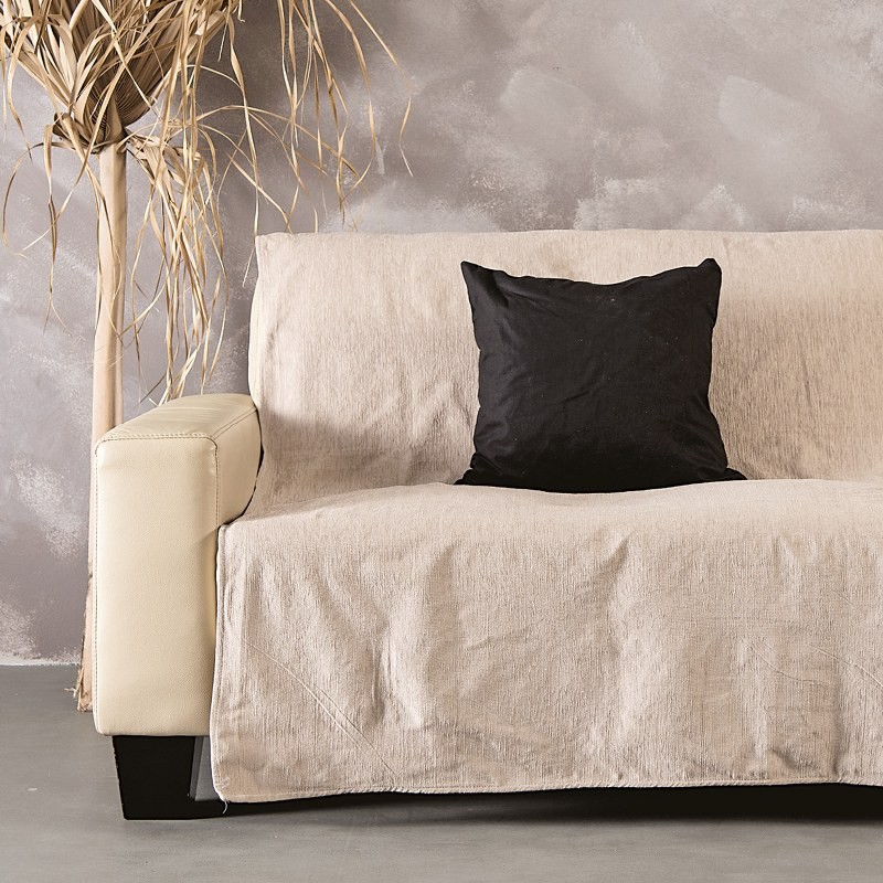 Ριχτάρι Σενίλ Ζακάρ Διθέσιος 180x240εκ. Simona Cream SB HOME (Ύφασμα: Chenille, Χρώμα: Κρεμ) - Sb home - 5206864065291