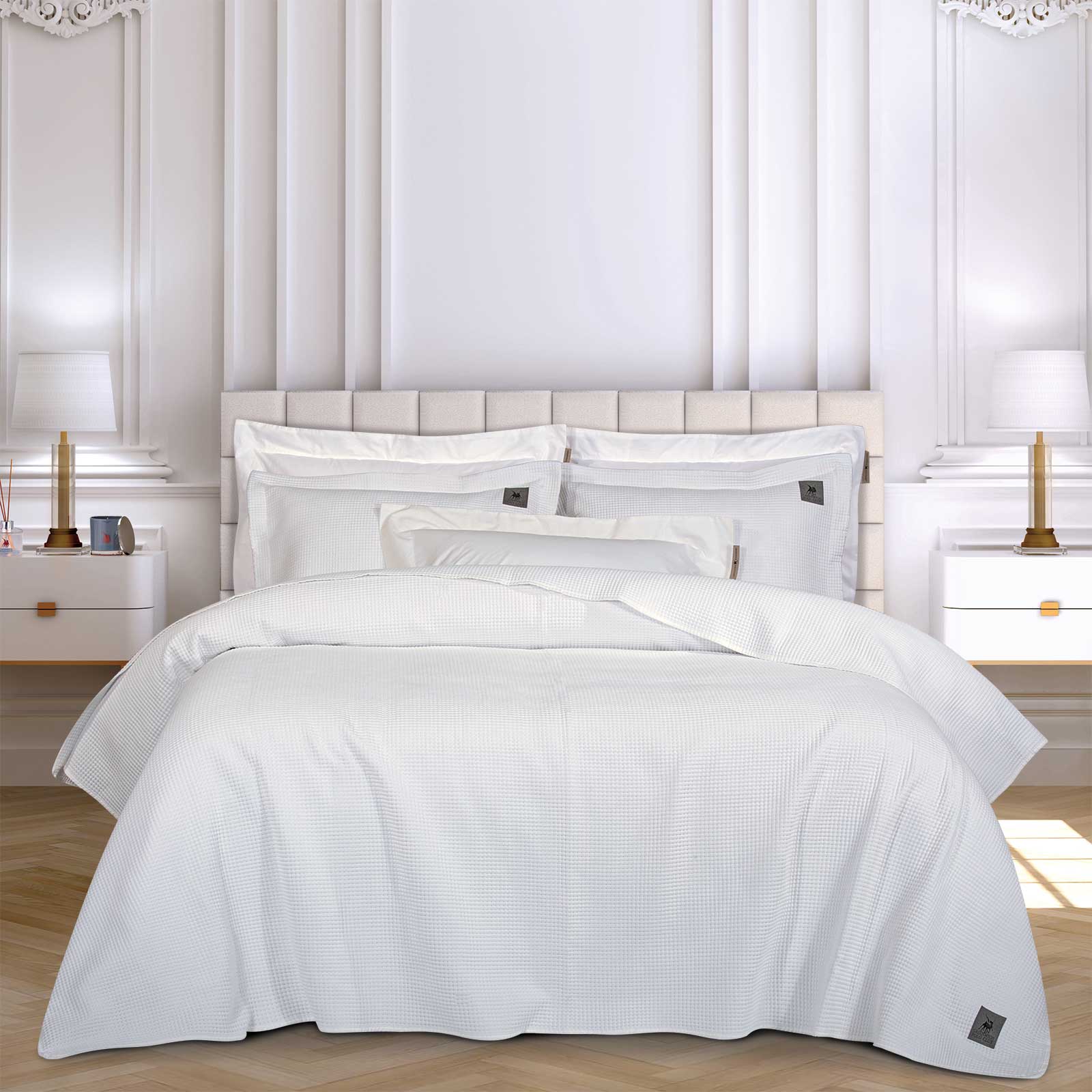 Κουβερλί Microfiber Μονό 160x240εκ. Essential 3494 White Greenwich Polo Club (Ύφασμα: Microfiber, Χρώμα: Λευκό, Μέγεθος: Μονά) - Greenwich Polo Club - 202000103494