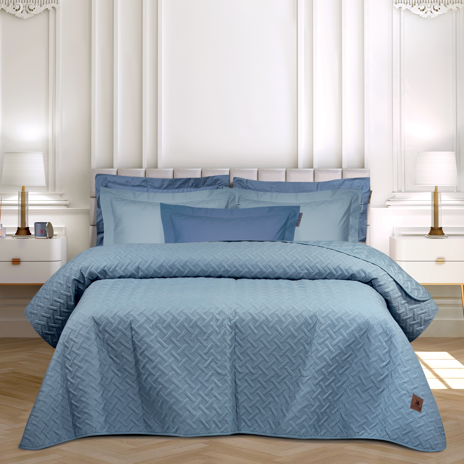 Κουβερλί Microfiber Υπέρδιπλο 220x240εκ. Essential 3460 Ραφ Greenwich Polo Club (Ύφασμα: Microfiber, Χρώμα: Μπλε, Μέγεθος: Υπέρδιπλα) - Greenwich Polo Club - 202000203460