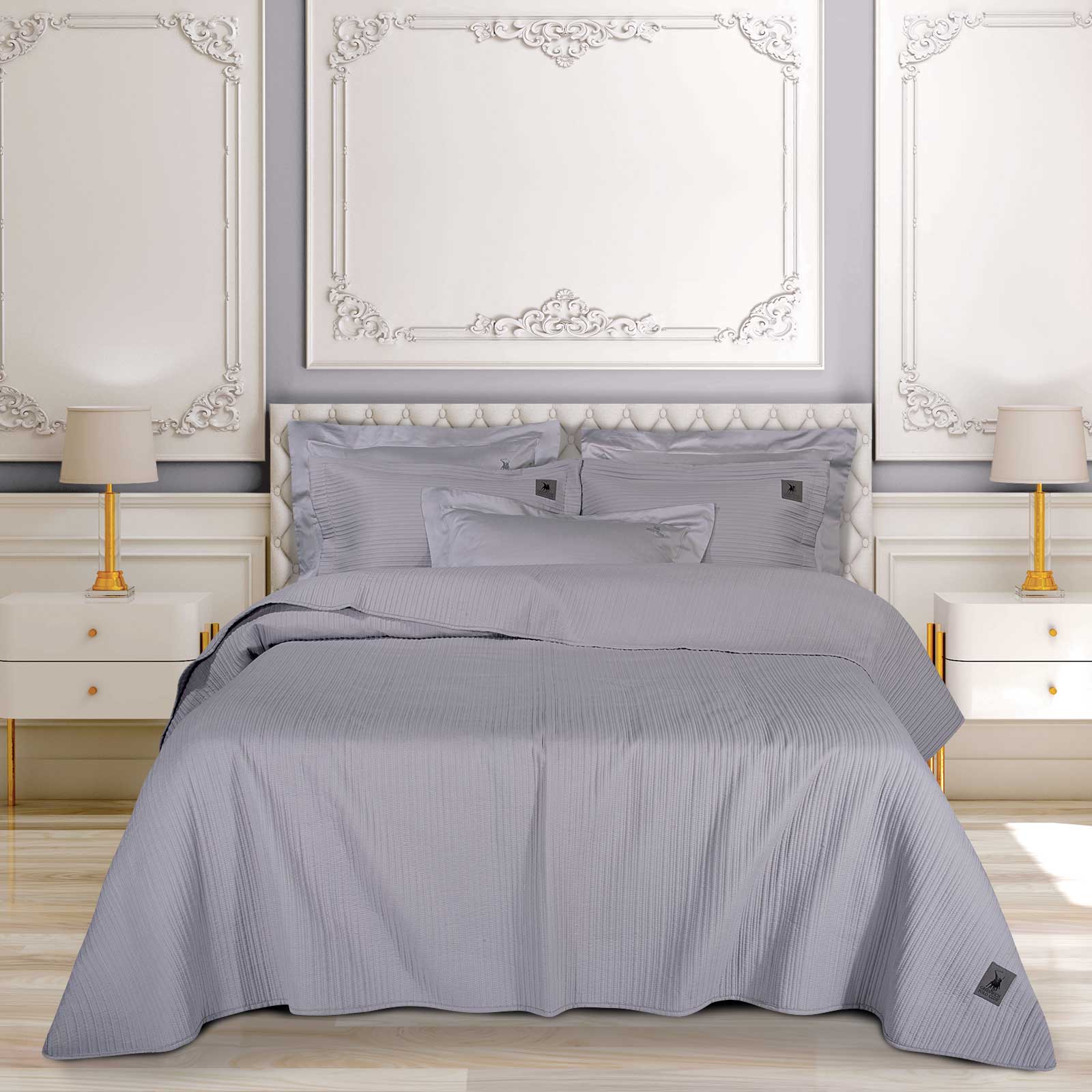 Κουβερλί Με Κέντημα Microfiber King 240x250εκ. Essential 4454 Lilac Greenwich Polo Club (Ύφασμα: Microfiber, Χρώμα: Λιλά, Μέγεθος: King Size) - Greenwich Polo Club - 202000304454