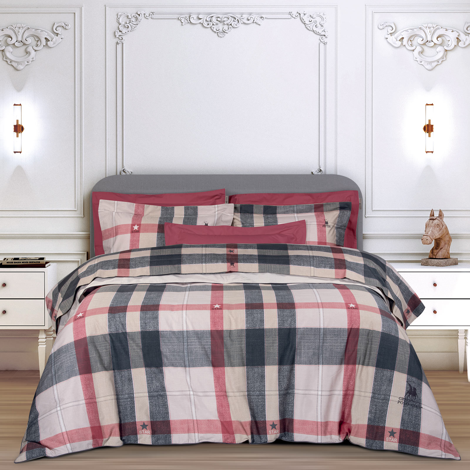 Σετ Σεντόνια Βαμβακοσατέν Υπέρδιπλα 240x260εκ. Premium 