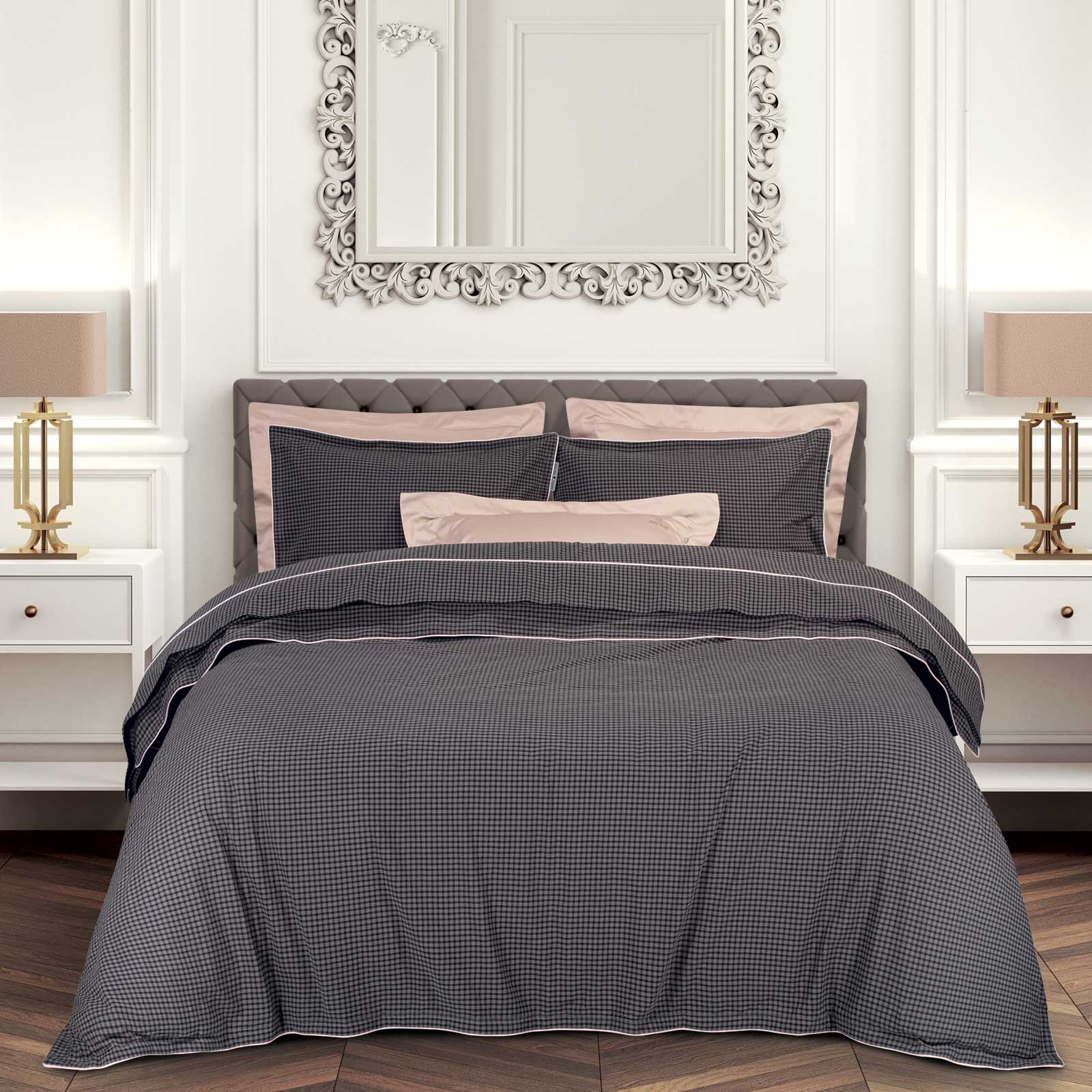 Σετ Σεντόνια Βαμβακερά King 250x270εκ. Essential 2374 Dark Grey Greenwich Polo Club (Ύφασμα: Βαμβάκι 100%, Τύπος κατωσέντονου: Χωρίς Λάστιχο, Χρώμα: Γκρι, Μέγεθος: King Size) - Greenwich Polo Club - 202100302374