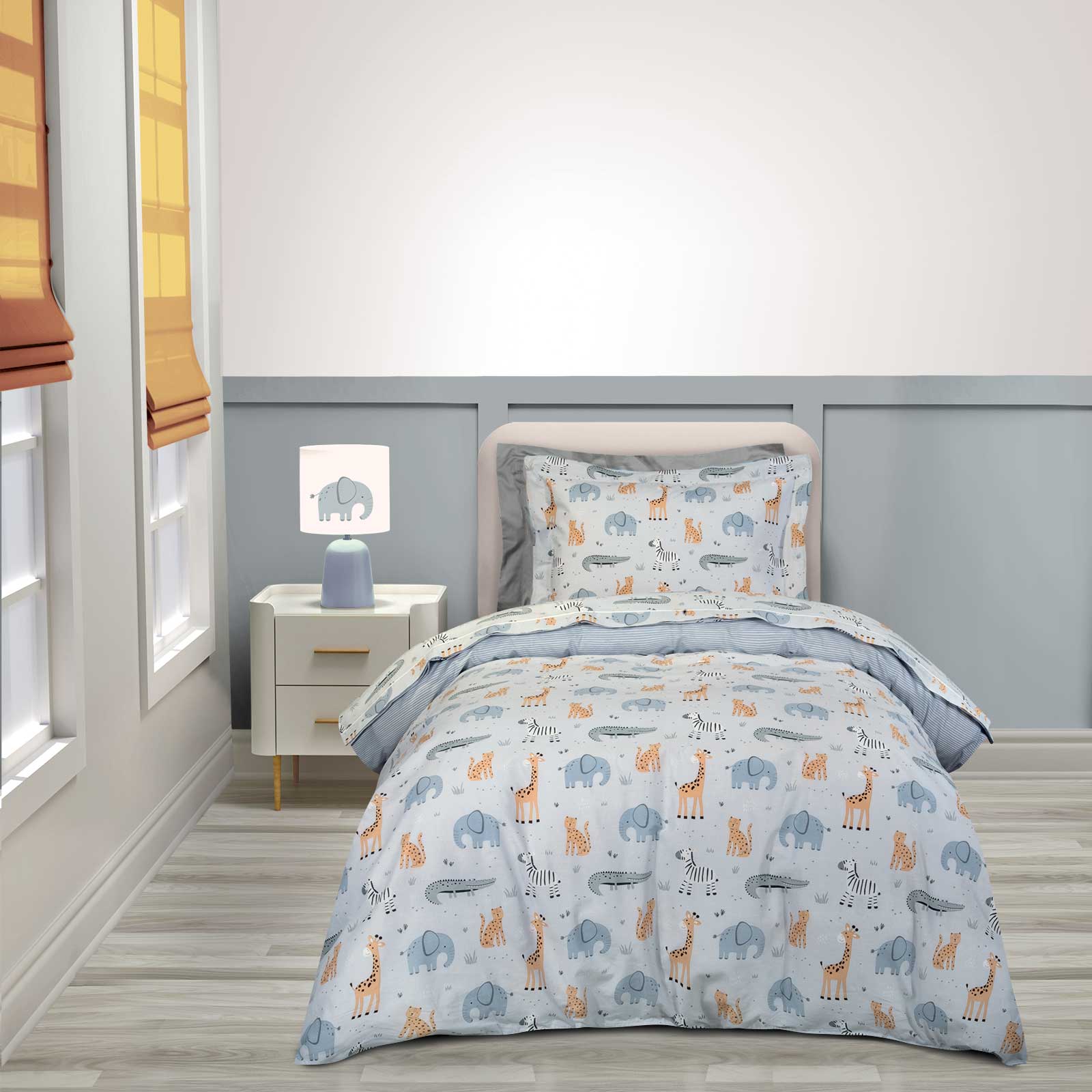 Σετ Σεντόνια Βαμβακερά Μονά 170x260εκ. Essential 8867 G