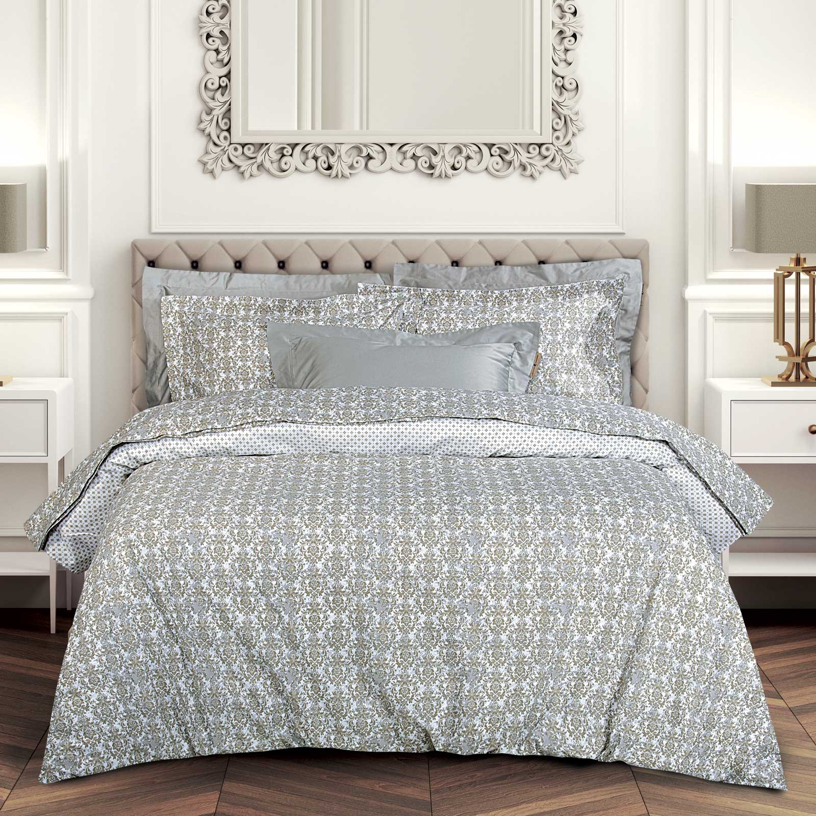 Κουβερλί, Παπλωματοθήκες 24home - ΣΗΜΑΝΤΙΚΟ: Σε περίπτωση διαφοράς τιμής από το κατάστημα ισχύει παντα και μόνο η τιμή του καταστήματος Σετ Παπλωματοθήκη Βαμβακερή Υπέρδιπλη 220x240εκ. Essent