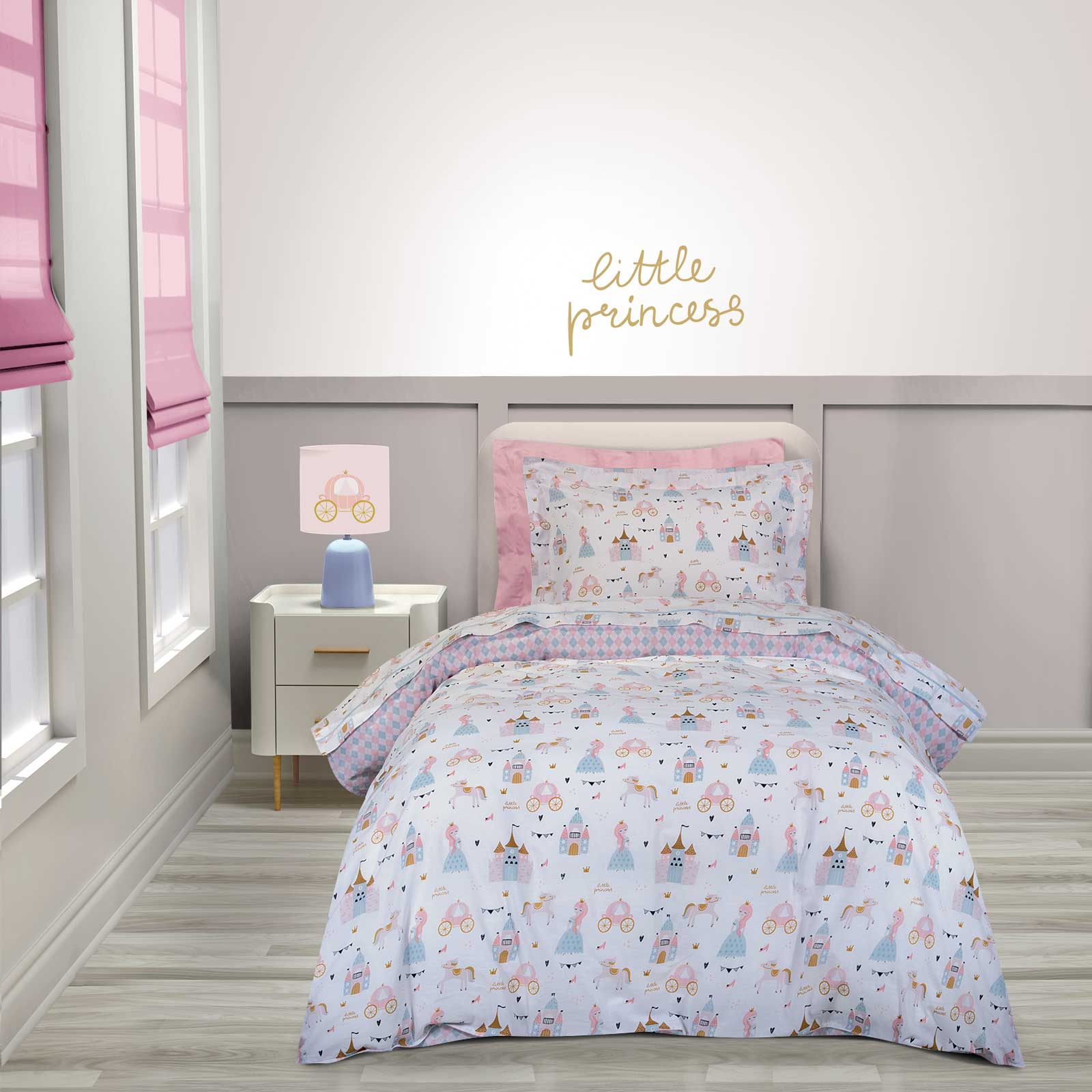 Σετ Παπλωματοθήκη Βαμβακερή Μονή 160x240εκ. Essential 8865 Mint-Pink Greenwich Polo Club (Ύφασμα: Βαμβάκι 100%, Χρώμα: Ροζ) - Greenwich Polo Club - 206009108865