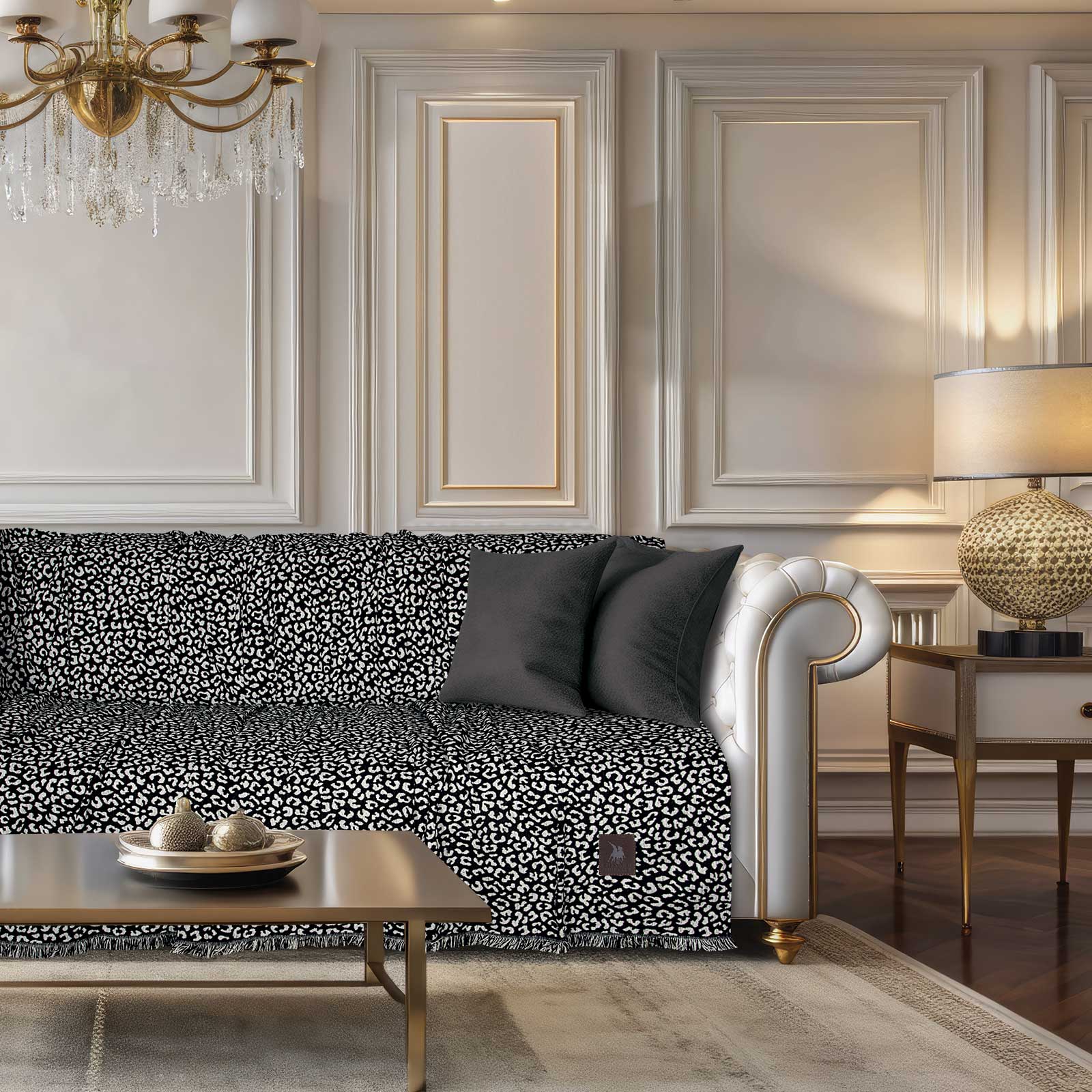 Ριχτάρι Chenille Διθέσιος 180x250εκ. Essential 3981 Bla