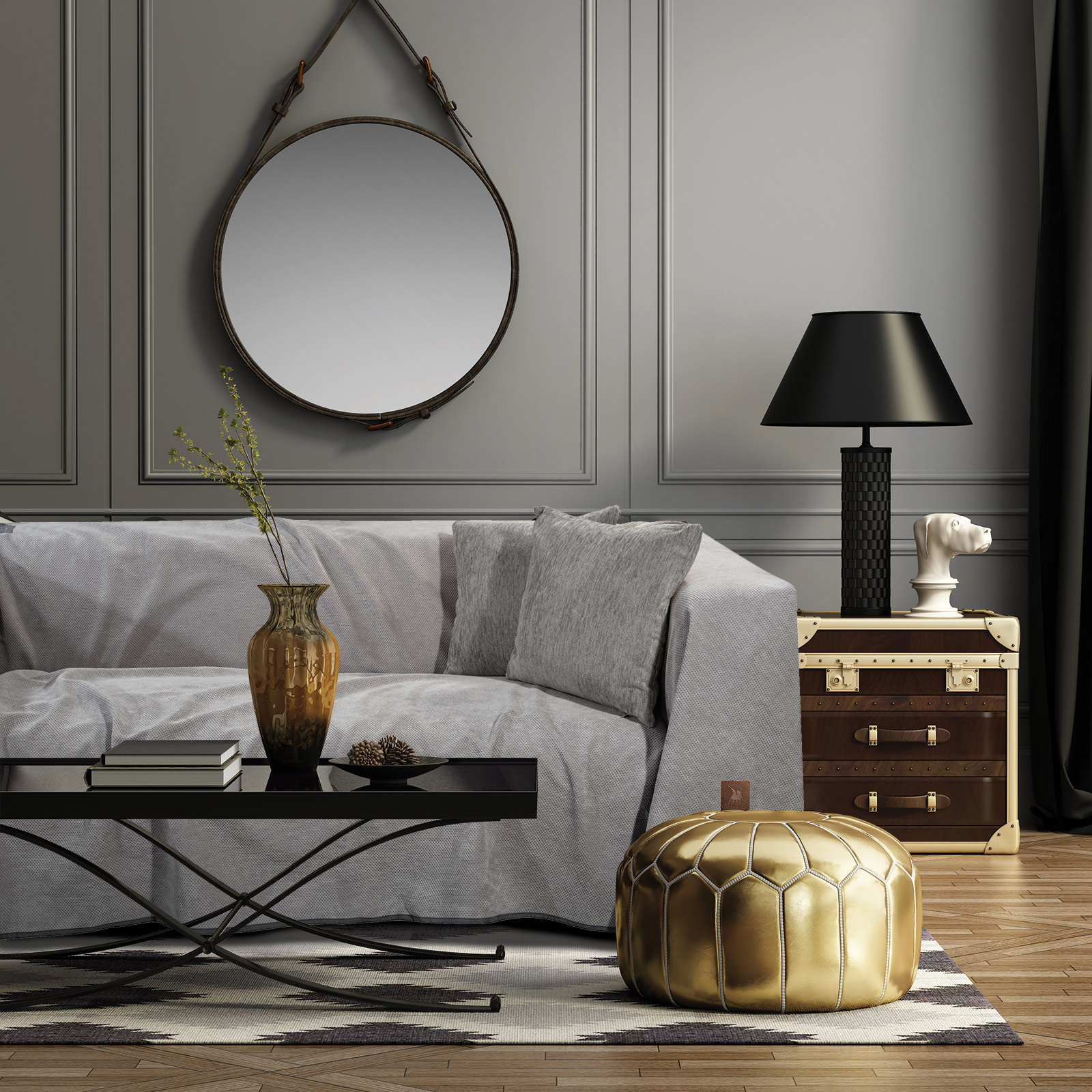 Ριχτάρι Microchenille-Polar Fleece Τριθέσιος 180x300εκ.