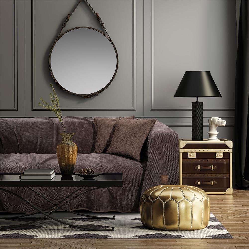Ριχτάρι Microchenille Τριθέσιου 180x300εκ. Premium Greenwich Polo Club 2736 (Χρώμα: Καφέ, Ύφασμα: Microchenille - Fleece) - Greenwich Polo Club - 206183002736