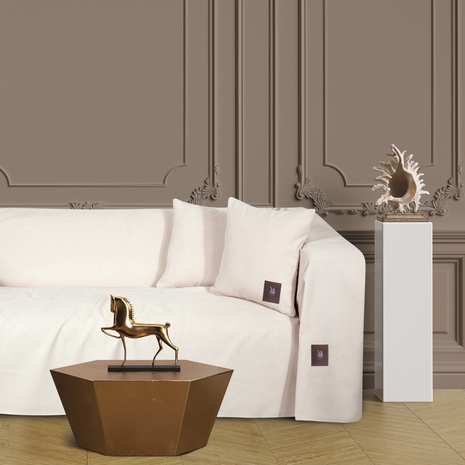 Ριχτάρι Microchenille-Polar Fleece Τριθέσιος 180x300εκ.