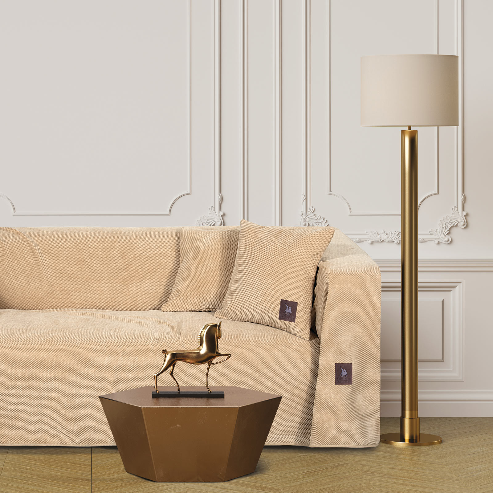 Ριχτάρι Microchenille-Polar Fleece Τριθέσιος 180x300εκ.