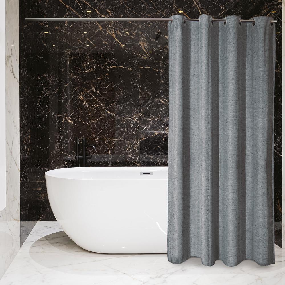 Κουρτίνα Μπάνιου Polyester 180x200εκ. Essential Greenwich Polo Club 2584 (Ύφασμα: Polyester, Χρώμα: Γκρι) - Greenwich Polo Club - 220120002584