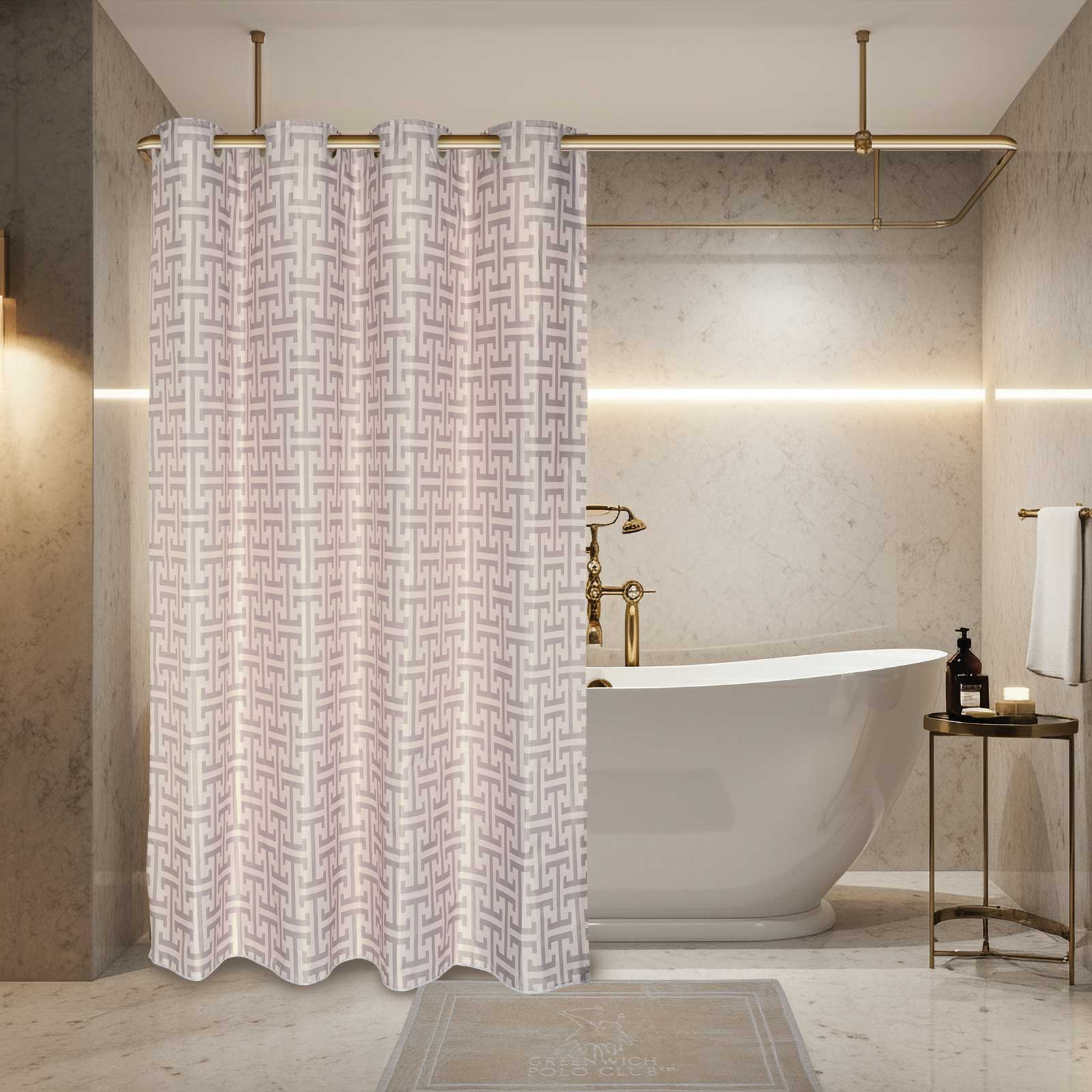 Κουρτίνα Μπάνιου Αδιάβροχη Polyester 240x180εκ. Essenti