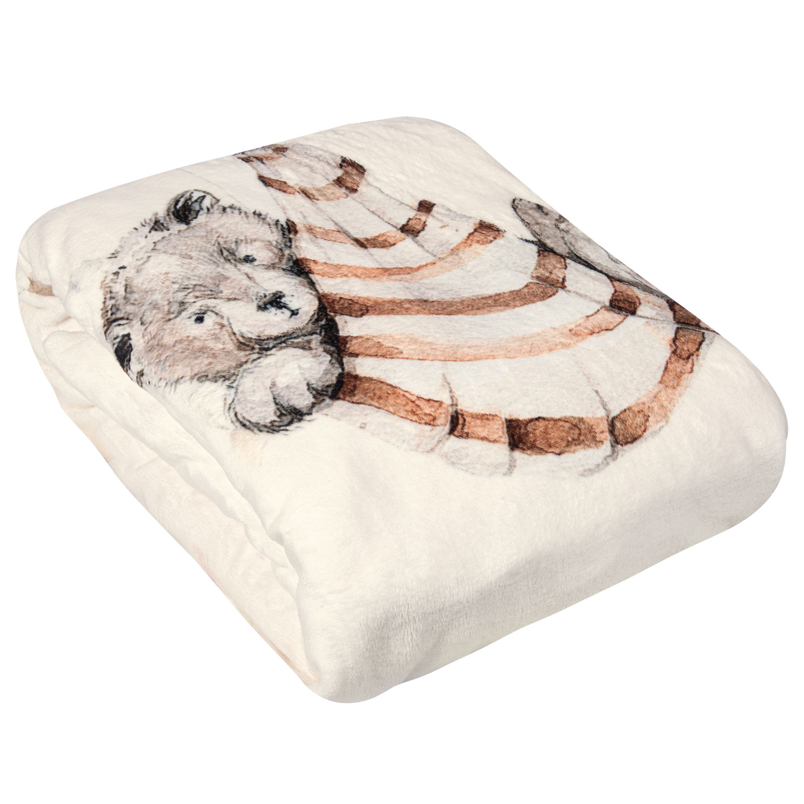 Greenwich Polo Club Κουβέρτα Fleece Κούνιας 110x150εκ. Essential 8850 Κρεμ-Taupe-Τερακότα Greenwich Polo Club (Ύφασμα: Polyester, Χρώμα: Κρεμ, Μέγεθος: Κούνιας) - Greenwich Polo Club - 220511508850