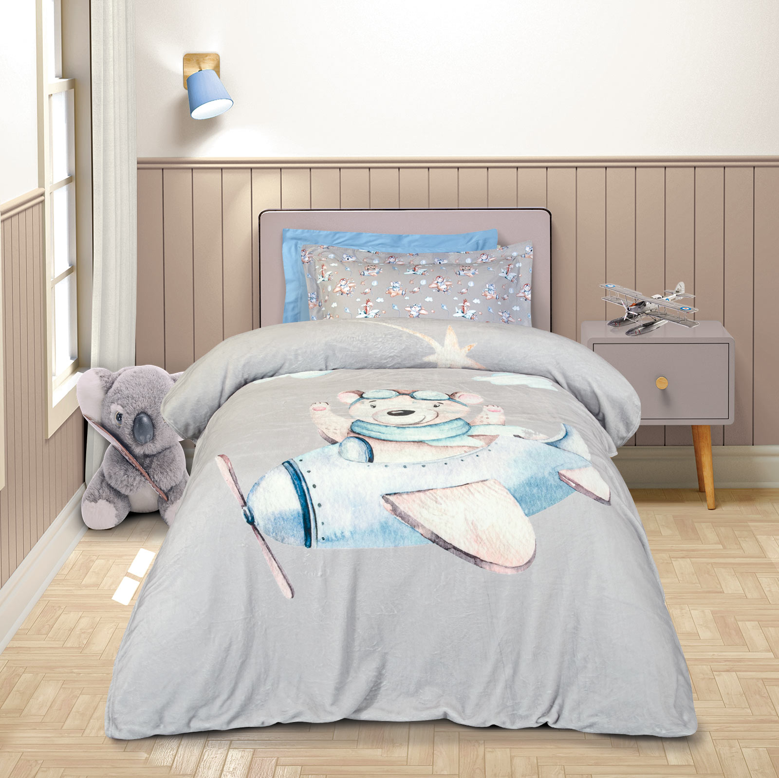 Κουβέρτα Fleece Μονή 160x220εκ. Junior Essential 8851 Μ