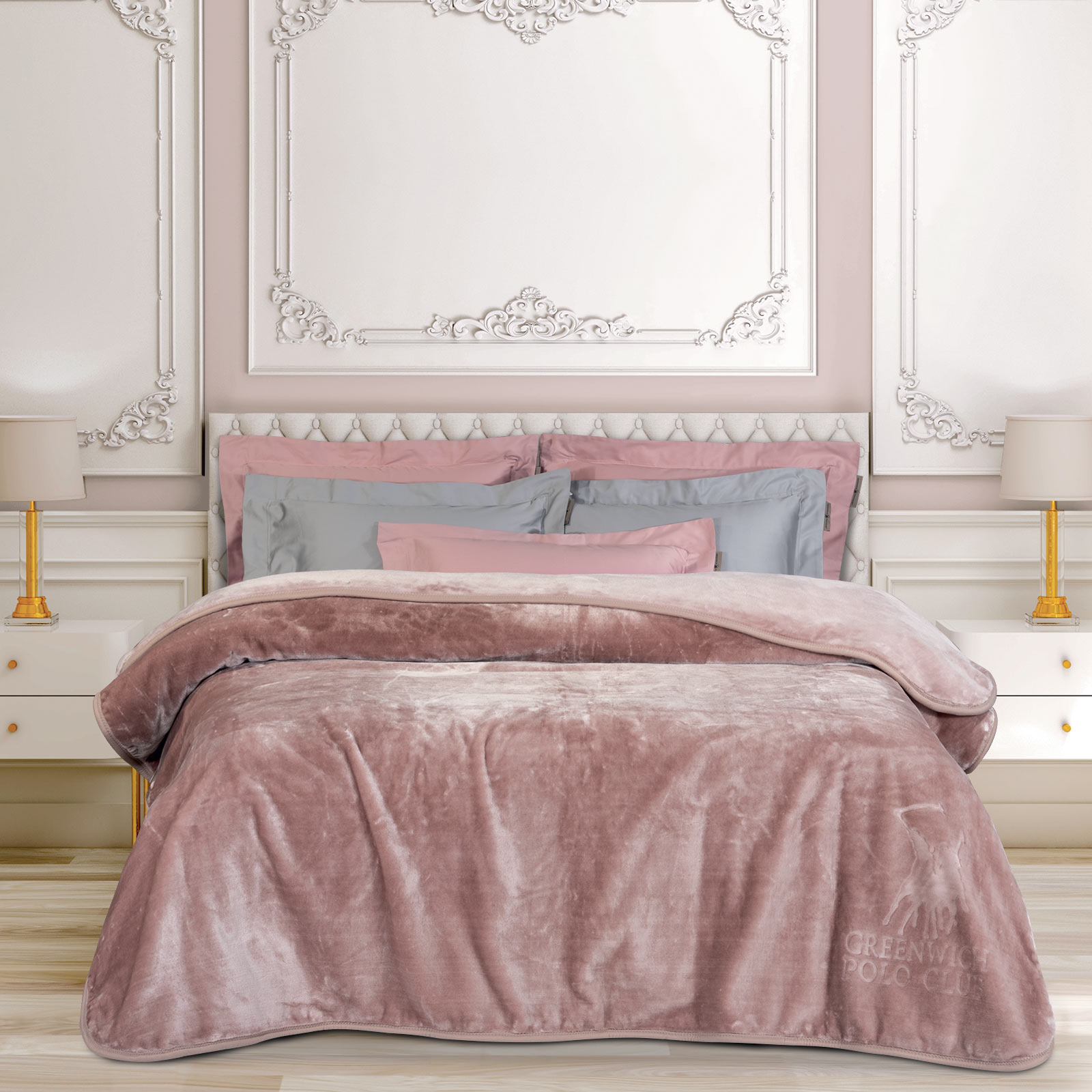 Κουβέρτα Βελουτέ Supersoft Υπέρδιπλη 220x240εκ. Essential 3469 Nude Greenwich Polo Club (Ύφασμα: Βελούδο, Χρώμα: Nude, Μέγεθος: Υπέρδιπλα) - Greenwich Polo Club - 220577203469