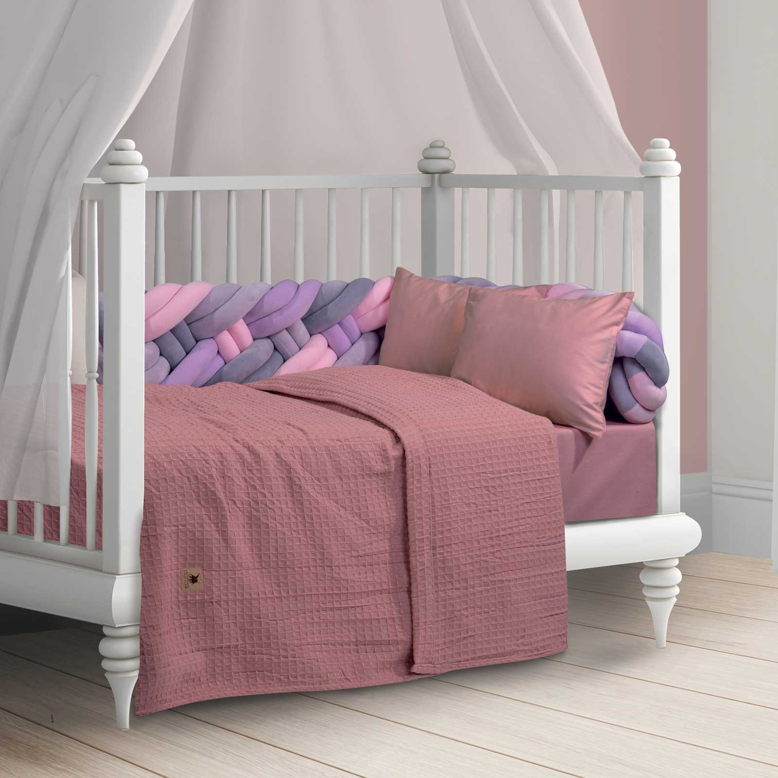 Κουβέρτα Πικέ Polycotton Αγκαλιάς-Λίκνου 80x110εκ. Essential Baby 3402 Ροζ Greenwich Polo Club (Ύφασμα: 80% Cotton - 20% Polyester, Χρώμα: Ροζ) - Greenwich Polo Club - 220680113402