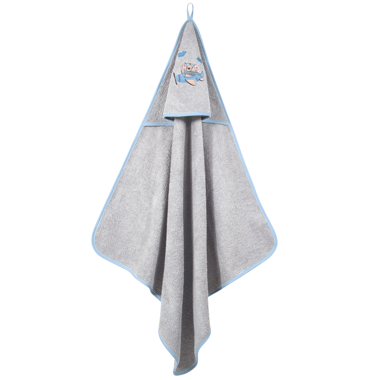 Greenwich Polo Club Κάπα Βαμβακερή Με Κέντημα Bebe 80x80εκ. Essential 8851 Μπλε-Γκρι Greenwich Polo Club (Ύφασμα: Βαμβάκι 100%, Χρώμα: Μπλε, Μέγεθος: Βρεφικό) - Greenwich Polo Club - 220711008851