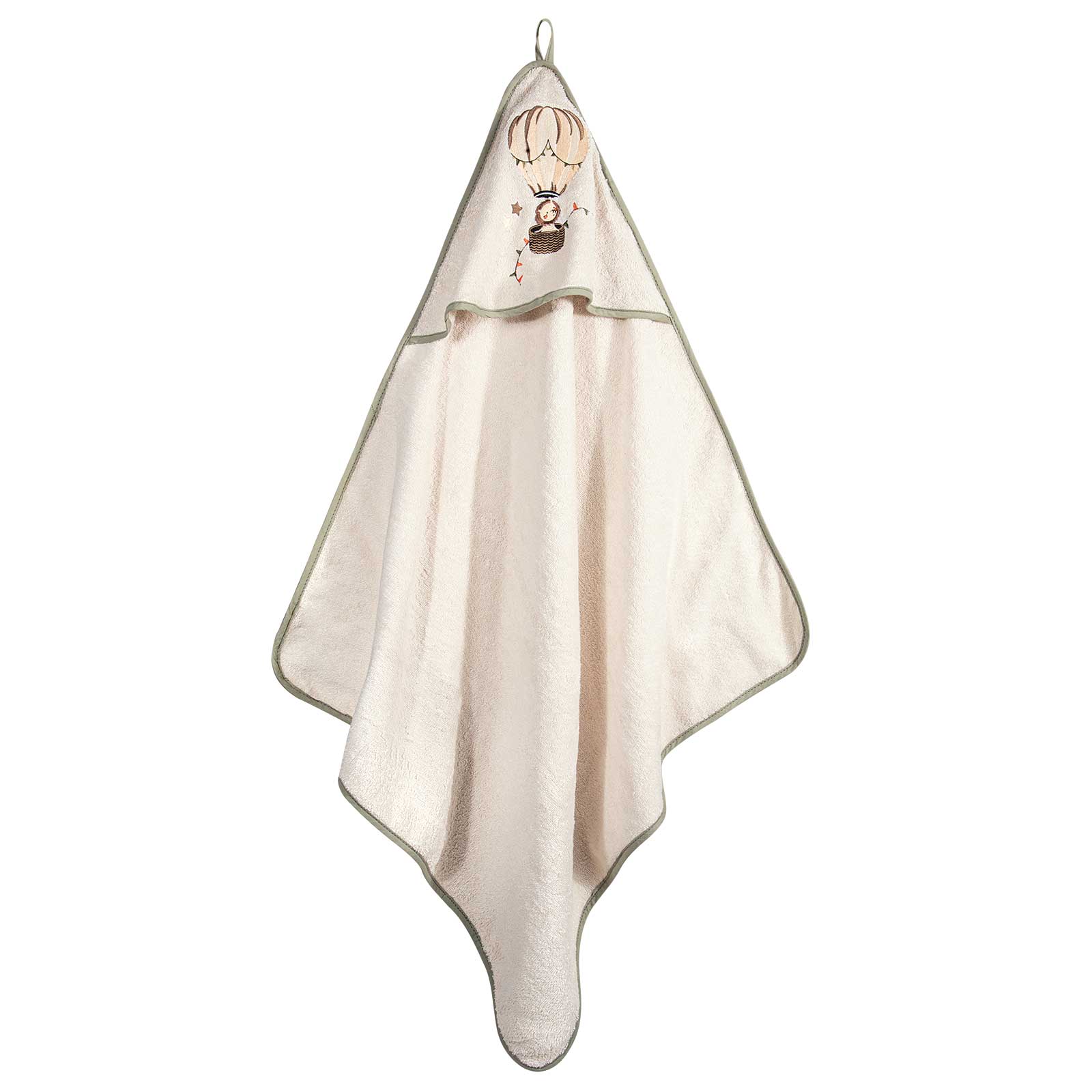 Κάπα Βαμβακερή Με Κέντημα Bebe 80x80εκ. Essential 8860 Olive-Green Greenwich Polo Club (Ύφασμα: Βαμβάκι 100%, Χρώμα: Λαδί) - Greenwich Polo Club - 220711008860