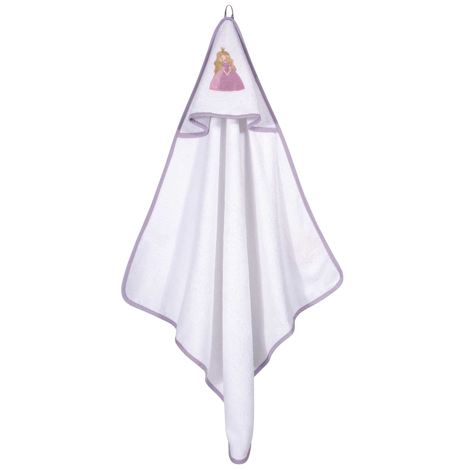 Κάπα Βαμβακερή Με Κέντημα Bebe 80x80εκ. Essential 8862 Pink-White Greenwich Polo Club (Ύφασμα: Βαμβάκι 100%, Χρώμα: Λευκό) - Greenwich Polo Club - 220711008862