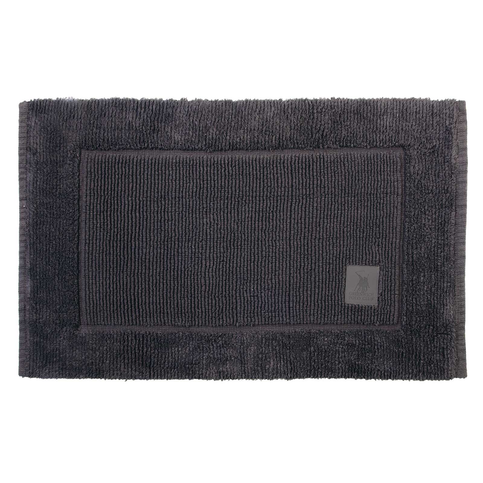 Ταπέτο Μπάνιου Βαμβακερό 50x80εκ. Essential 3214 Dark Grey Greenwich Polo Club (Ύφασμα: Βαμβάκι 100%, Χρώμα: Γκρι) - Greenwich Polo Club - 220750803214