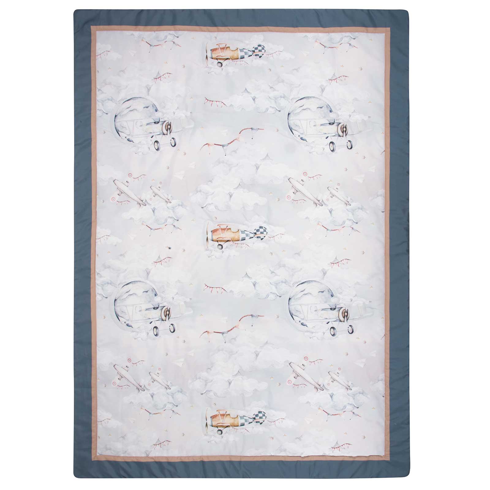 Greenwich Polo Club Κουβερλί 2 Όψεων Microfiber Κούνιας 110x150εκ. Essential Baby 8852 Γκρι Greenwich Polo Club (Ύφασμα: Microfiber, Χρώμα: Γκρι) - Greenwich Polo Club - 222011108852