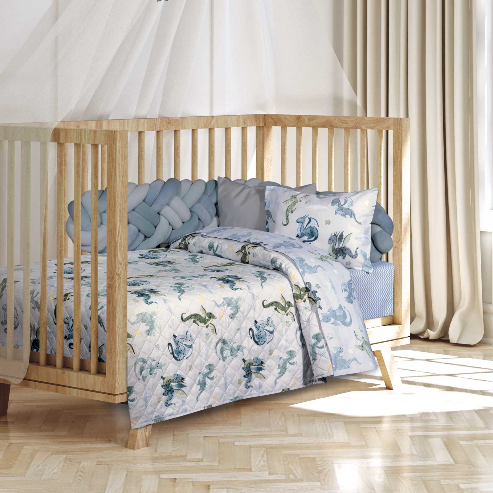 Κουβερλί Microfiber Κούνιας 120x160εκ. Essential Baby 8863 Beige-Blue Greenwich Polo Club (Ύφασμα: Microfiber, Χρώμα: Μπλε, Μέγεθος: Κούνιας) - Greenwich Polo Club - 222011108863