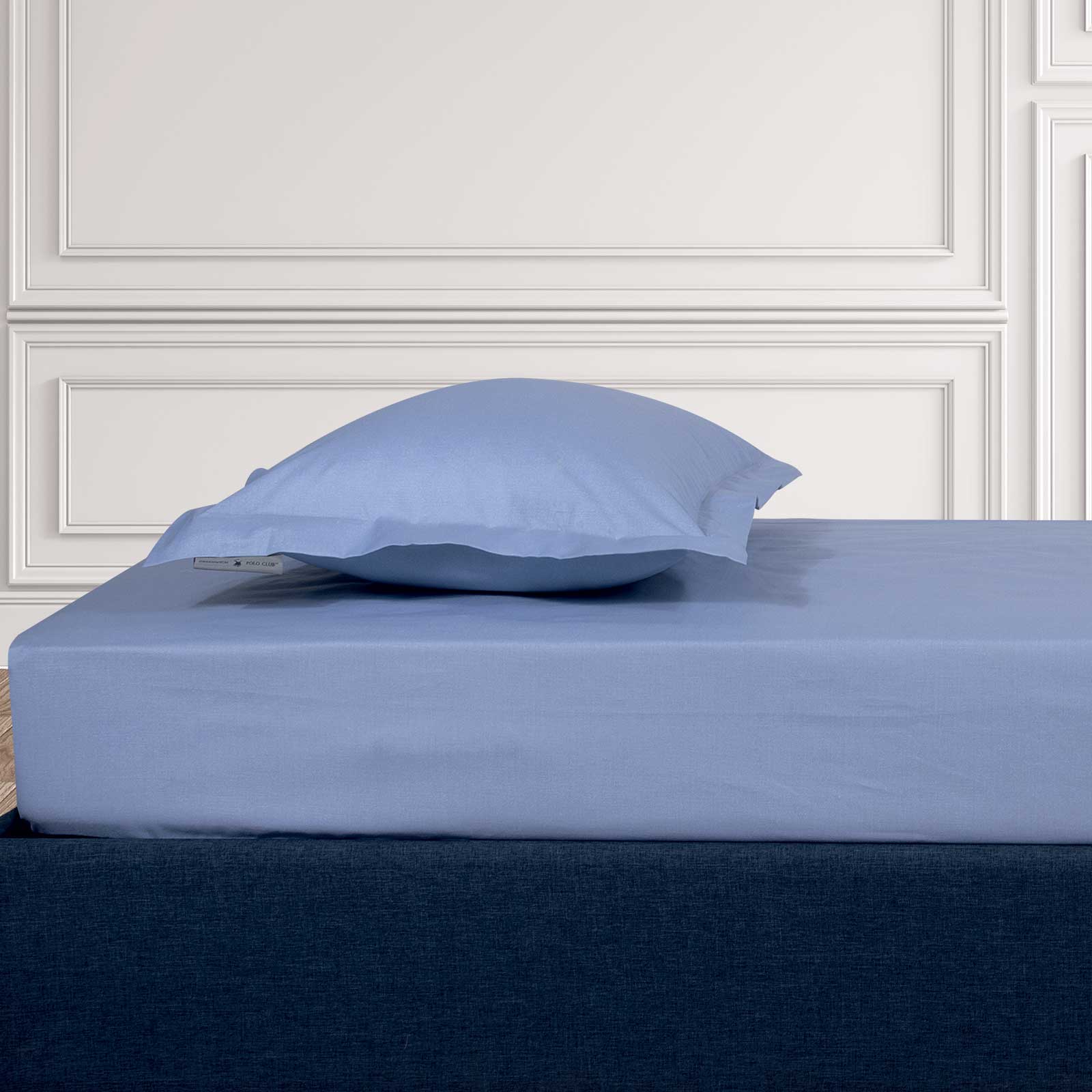 Σεντόνι Μεμονωμένο Polycotton Υπέρδιπλο Με Λάστιχο 160x200+35εκ. Loft 2507 Μπλε Greenwich Polo Club (Τύπος κατωσέντονου: Με Λάστιχο, Χρώμα: Μπλε, Ύφασμα: 70% Βαμβάκι-30% Polyester, Μέγεθος: Υπέρδιπλα) - Greenwich Polo Club - 222162002507