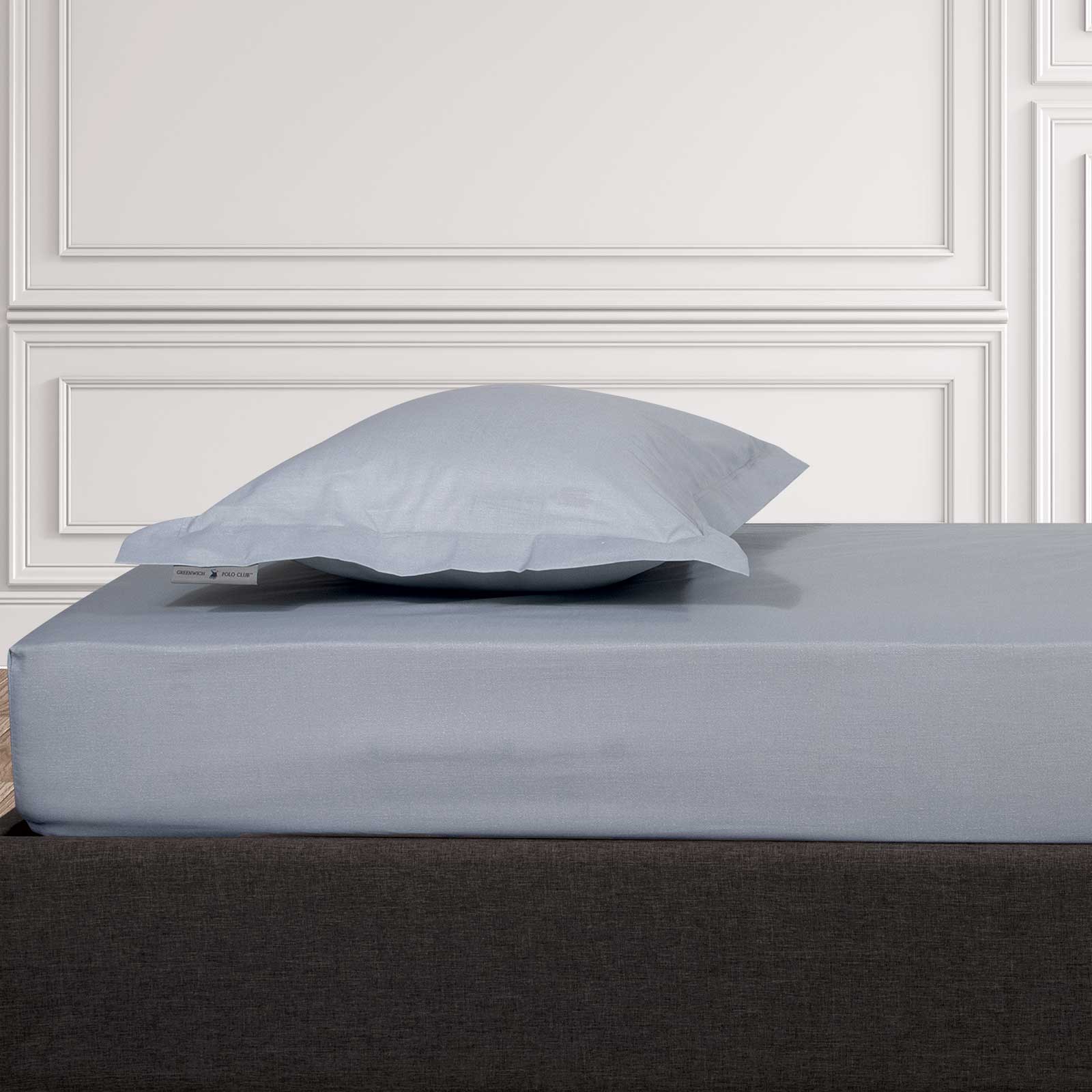 Σεντόνι Μεμονωμένο Polycotton King Με Λάστιχο 180x200+35εκ. Loft 2506 Γκρι...