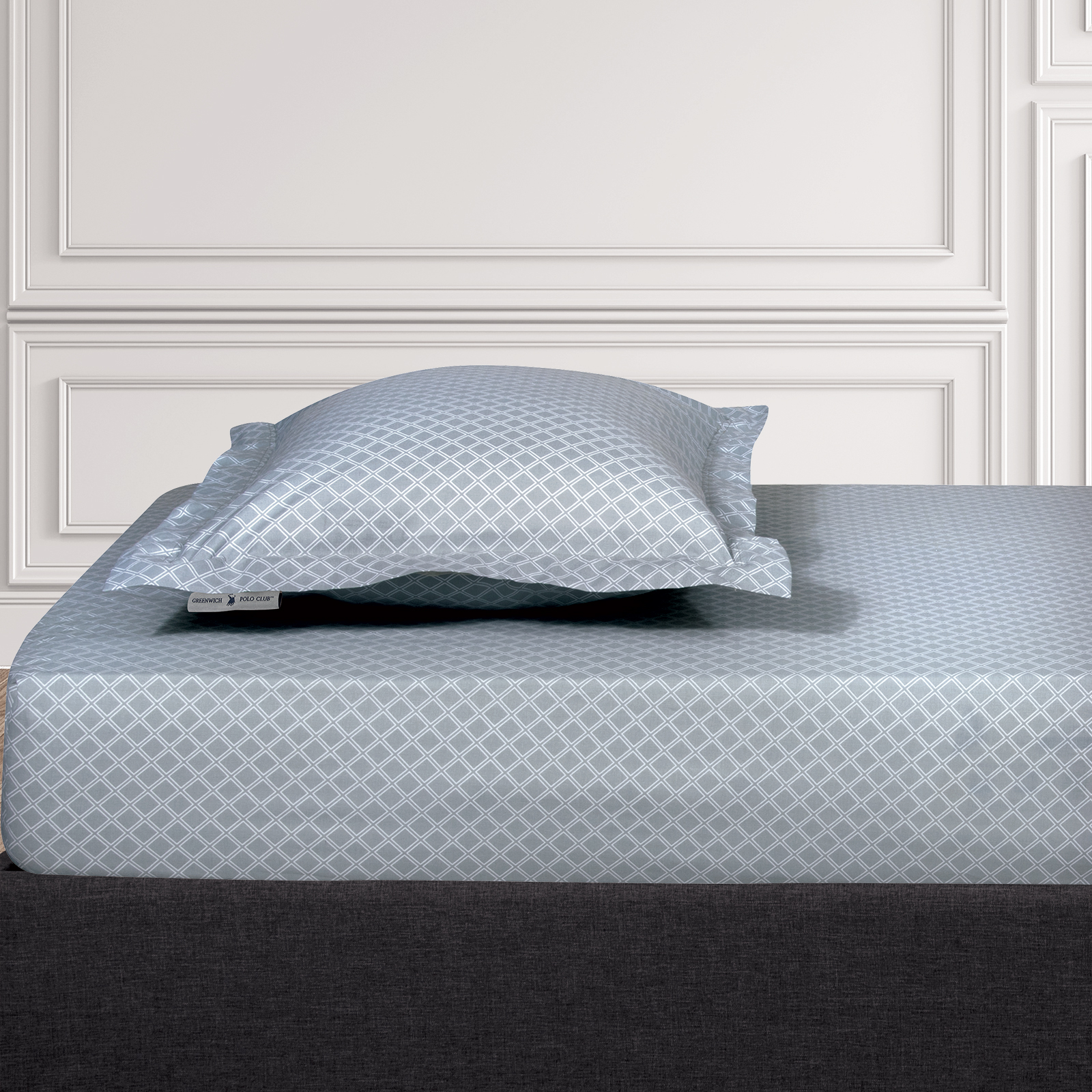 Greenwich Polo Club Σεντόνι Μεμονωμένο Polycotton King Με Λάστιχο 180x200+35εκ. Loft 2510 Γκρι Greenwich Polo Club (Τύπος κατωσέντονου: Με Λάστιχο, Χρώμα: Γκρι, Ύφασμα: 70% Βαμβάκι-30% Polyester, Μέγεθος: King Size) - Greenwich Polo Club - 222182002510