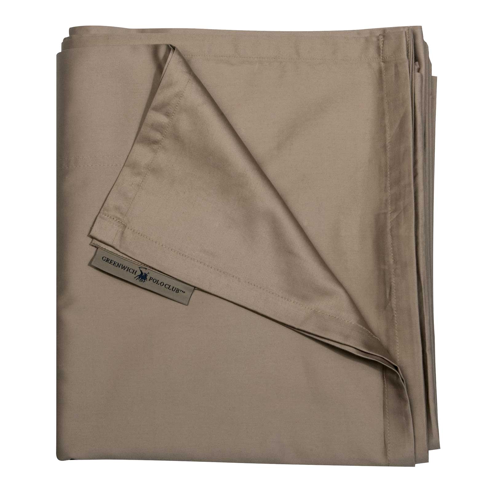 Σεντόνι Μεμονωμένο Βαμβακοσατέν King 270x280εκ. Cozy 2258 Grey Taupe Greenwich Polo Club (Ύφασμα: Βαμβακοσατέν, Τύπος κατωσέντονου: Χωρίς Λάστιχο, Χρώμα: Γκρι, Μέγεθος: King Size) - Greenwich Polo Club - 222272802258