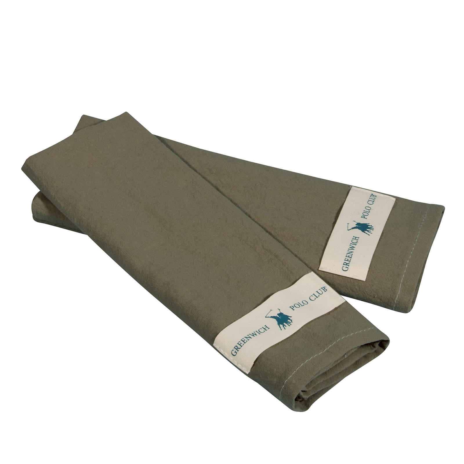 Σετ 2τμχ Πετσέτες Κουζίνας Βαμβακερές 30x45εκ. Χακί Essential 2640 Greenwich Polo Club (Ύφασμα: Βαμβάκι 100%, Χρώμα: Χακί) - Greenwich Polo Club - 227030452640