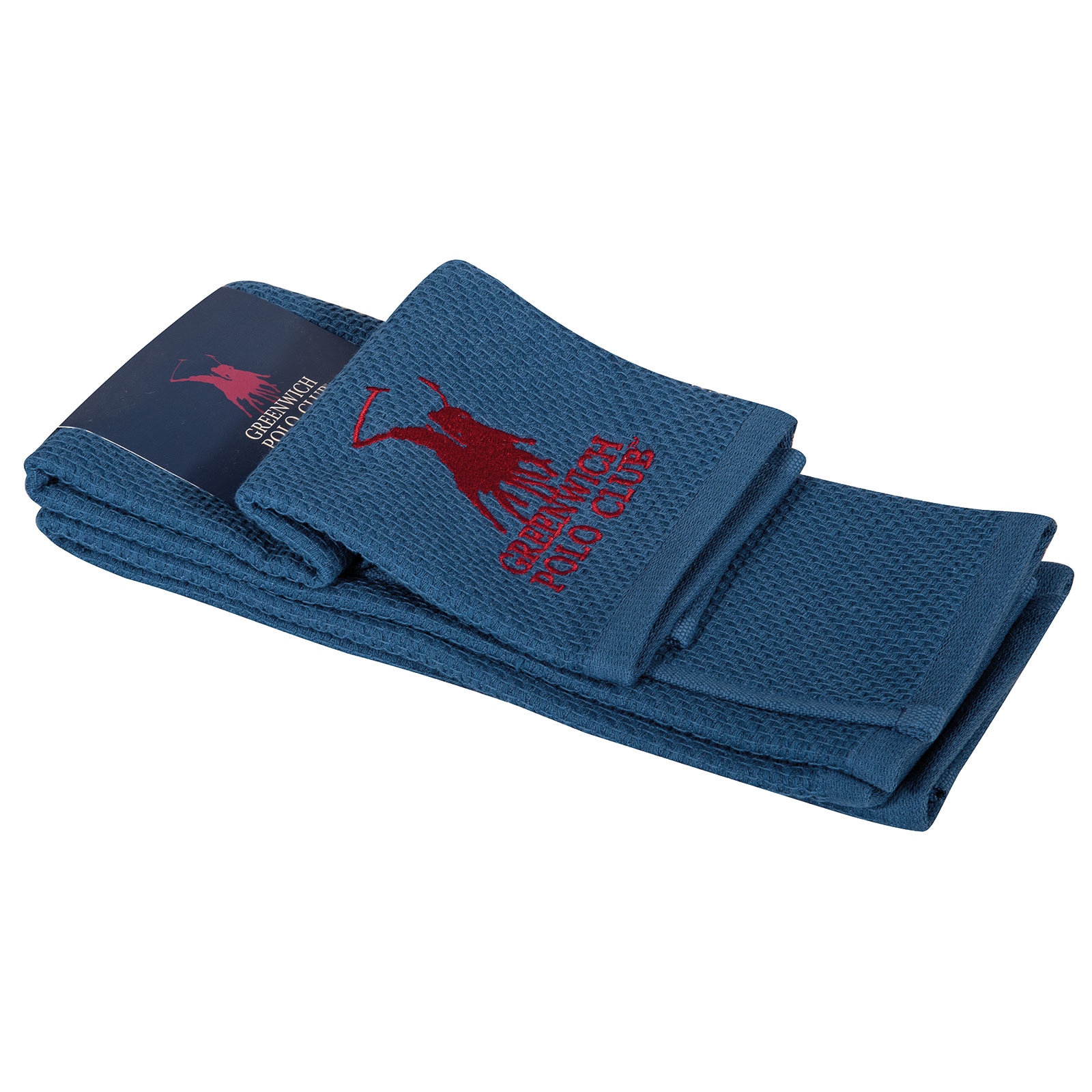 Σετ 2τμχ Πετσέτες Κουζίνας Βαμβακερές 40x60εκ. Essential 2801 Μπλε Greenwich Polo Club (Ύφασμα: Βαμβάκι 100%, Χρώμα: Μπλε) - Greenwich Polo Club - 227040602801