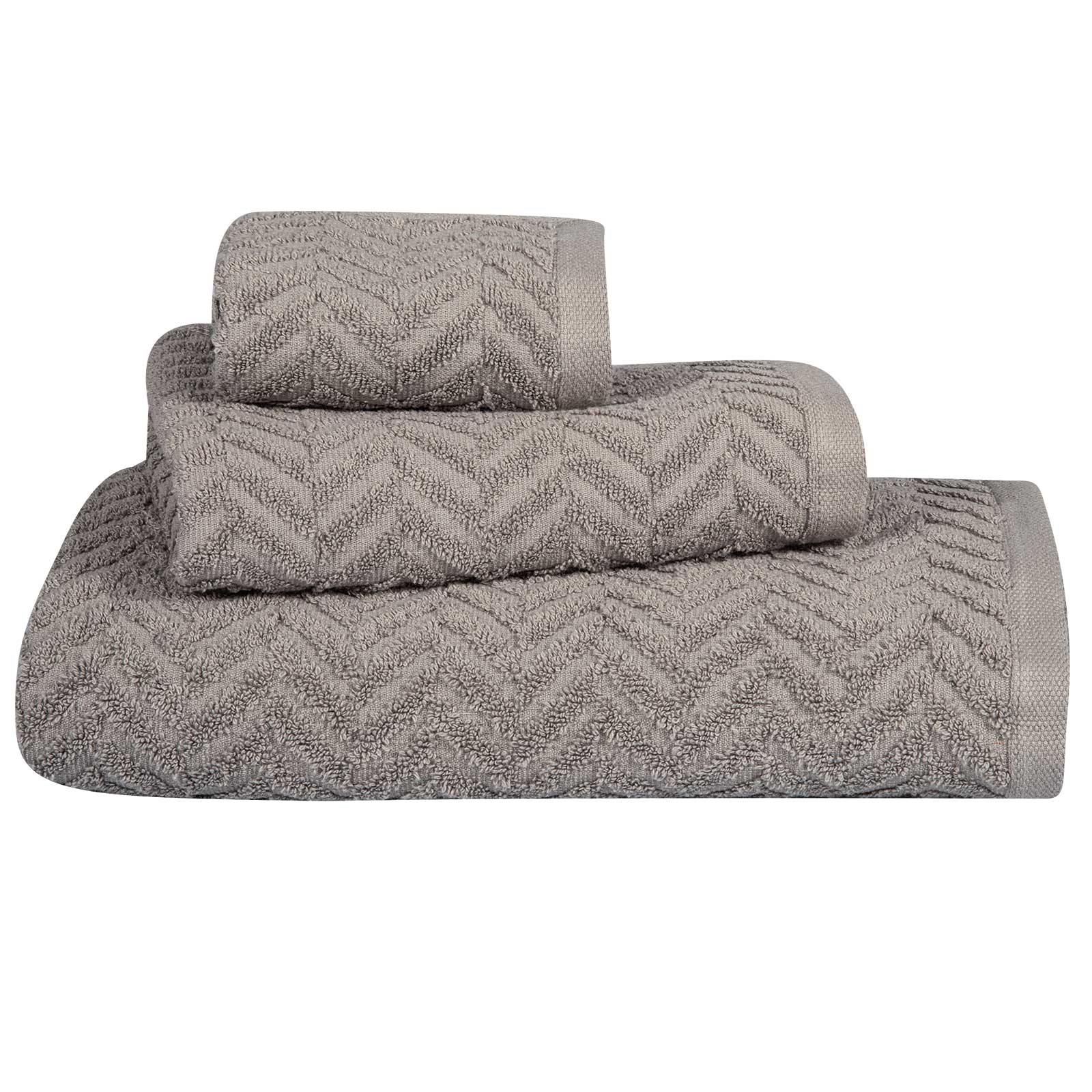 Σετ Πετσέτες 3τμχ Βαμβακερές Cozy 4095 Taupe Greenwich 