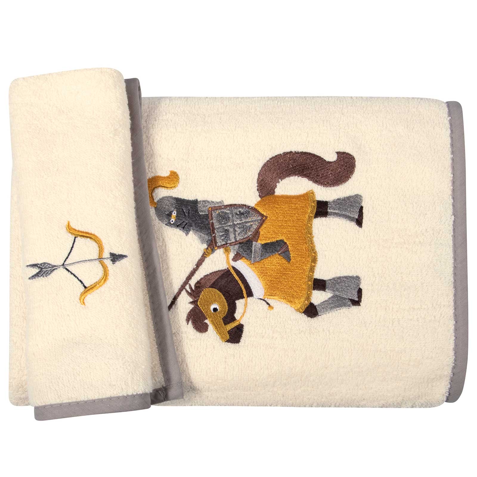 Σετ Πετσέτες 2τμχ Βαμβακερές Με Κέντημα Essential 8861 Beige-Yellow Greenwich Polo Club (Ύφασμα: Βαμβάκι 100%, Χρώμα: Κίτρινο ) - Greenwich Polo Club - 230708008861