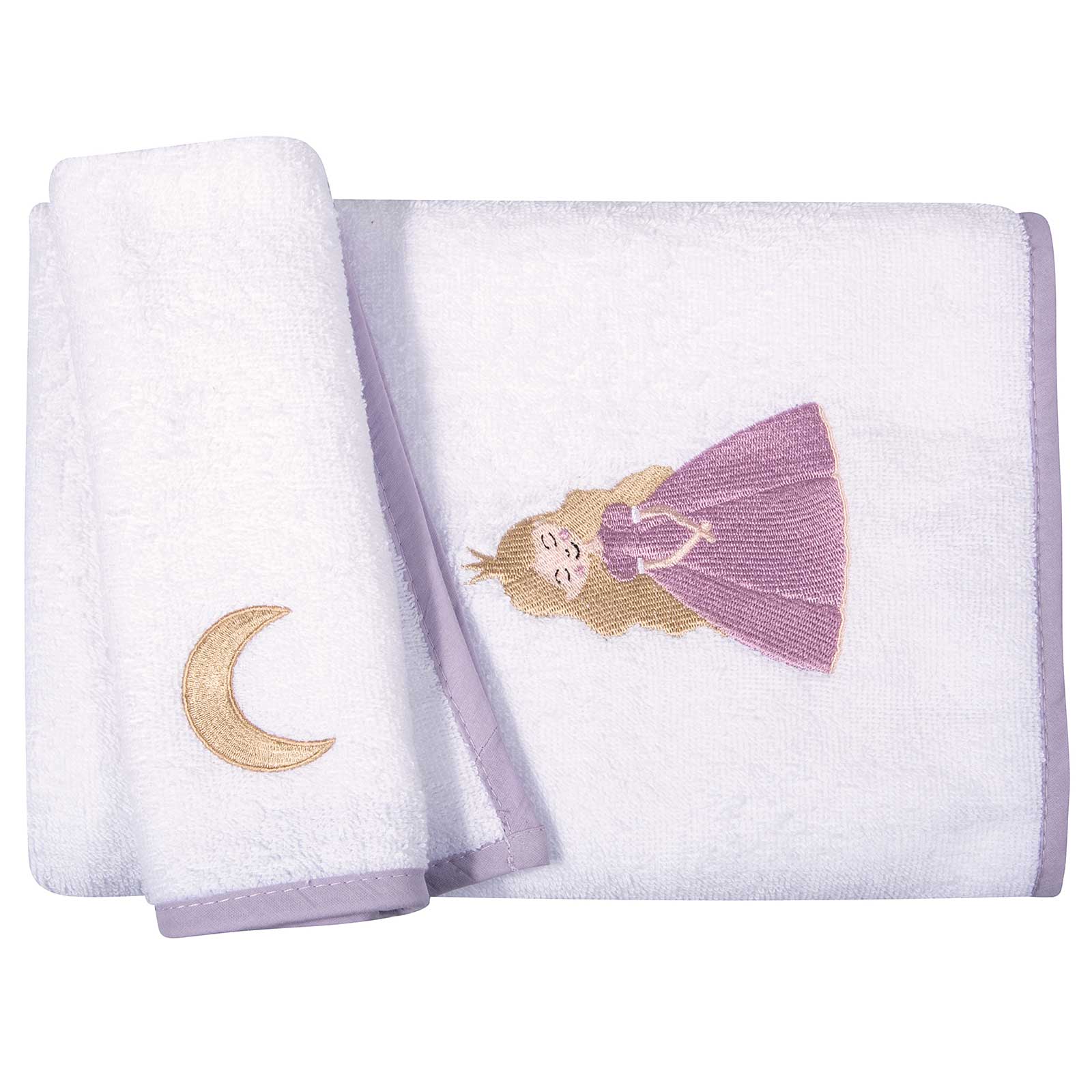 Σετ Πετσέτες 2τμχ Βαμβακερές Με Κέντημα Essential 8862 Pink-White Greenwich Polo Club (Ύφασμα: Βαμβάκι 100%, Χρώμα: Λευκό) - Greenwich Polo Club - 230708008862