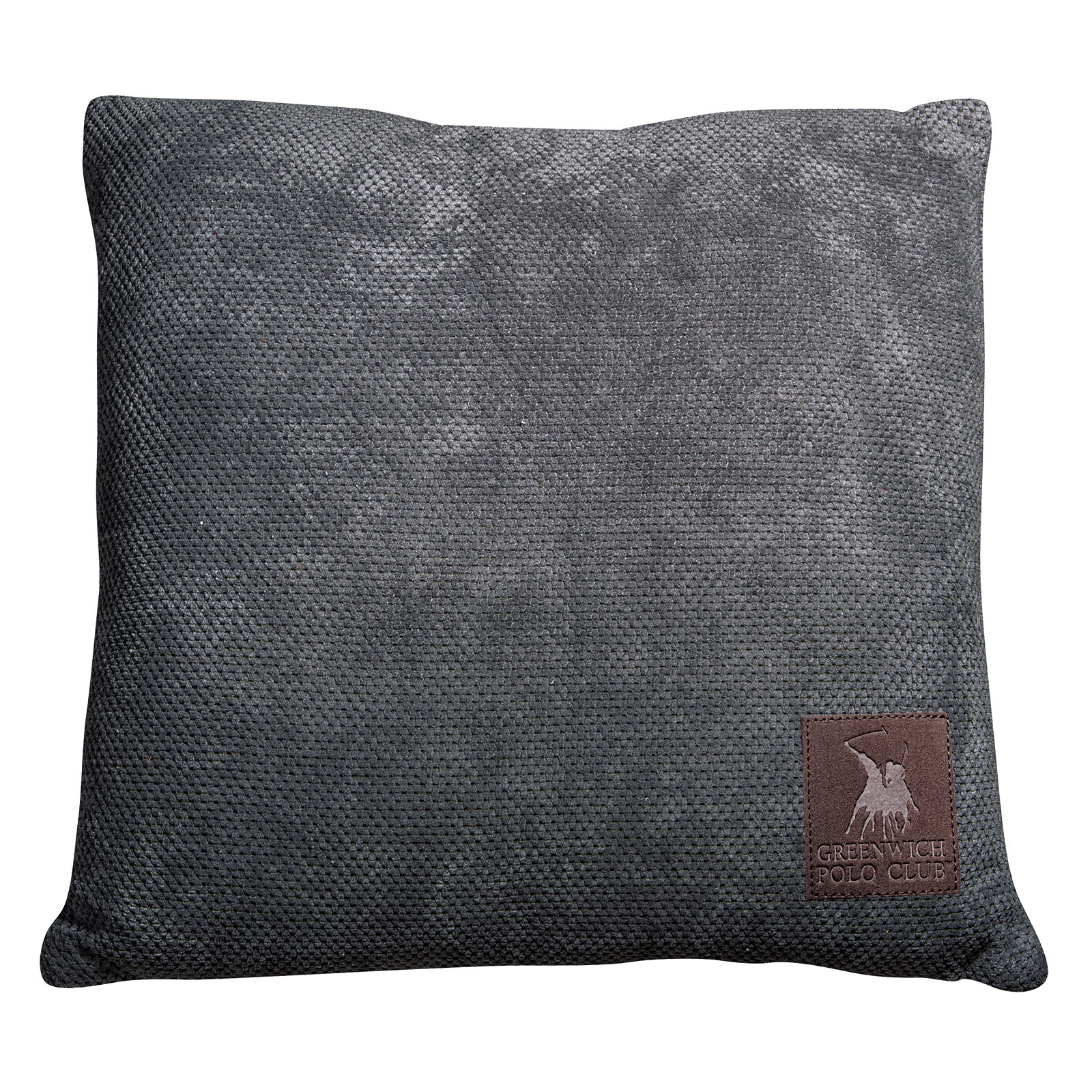 Διακοσμητικό Μαξιλάρι Microchenille-Fleece 42x42εκ. 2760 Greenwich Polo Club (Χρώμα: Γκρι, Ύφασμα: Microchenille - Fleece) - Greenwich Polo Club - 233642422760