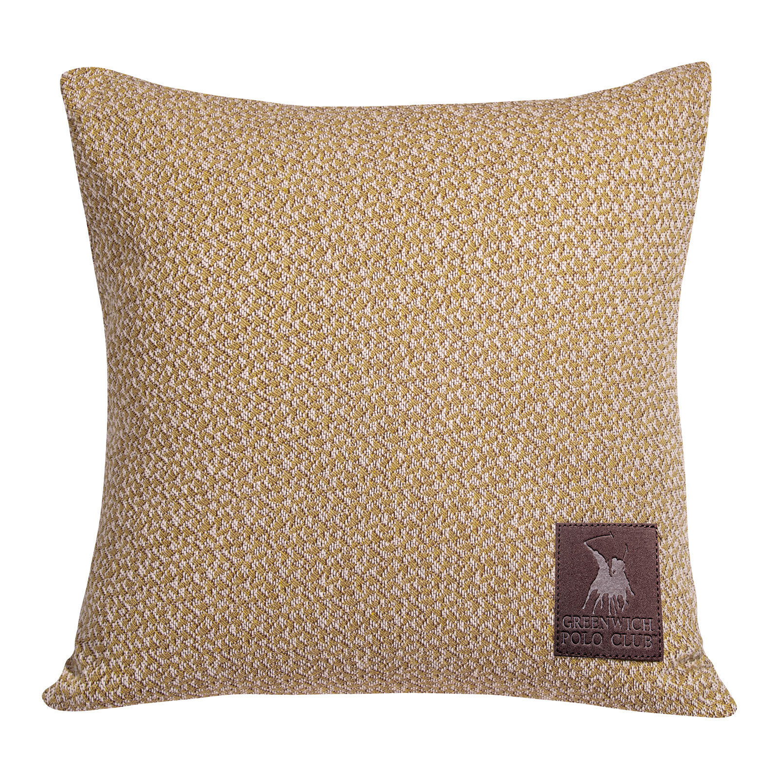 Διακοσμητικό Μαξιλάρι Polycotton 42x42εκ. Essential 2787 Greenwich Polo Club (Ύφασμα: 80% Cotton - 20% Polyester, Χρώμα: Χρυσό ) - Greenwich Polo Club - 233642422787