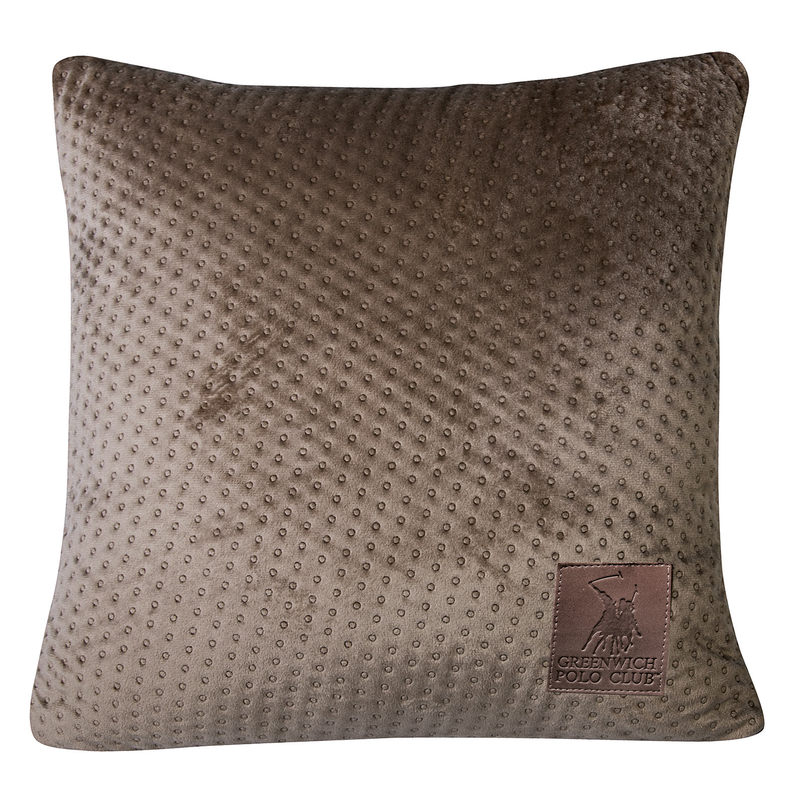 Διακοσμητικό Μαξιλάρι Micro Velvet-Fleece 42x42εκ. 2796 Greenwich Polo Club (Χρώμα: Σπαγγί, Ύφασμα: Micro Velvet - Fleece) - Greenwich Polo Club - 233642422796