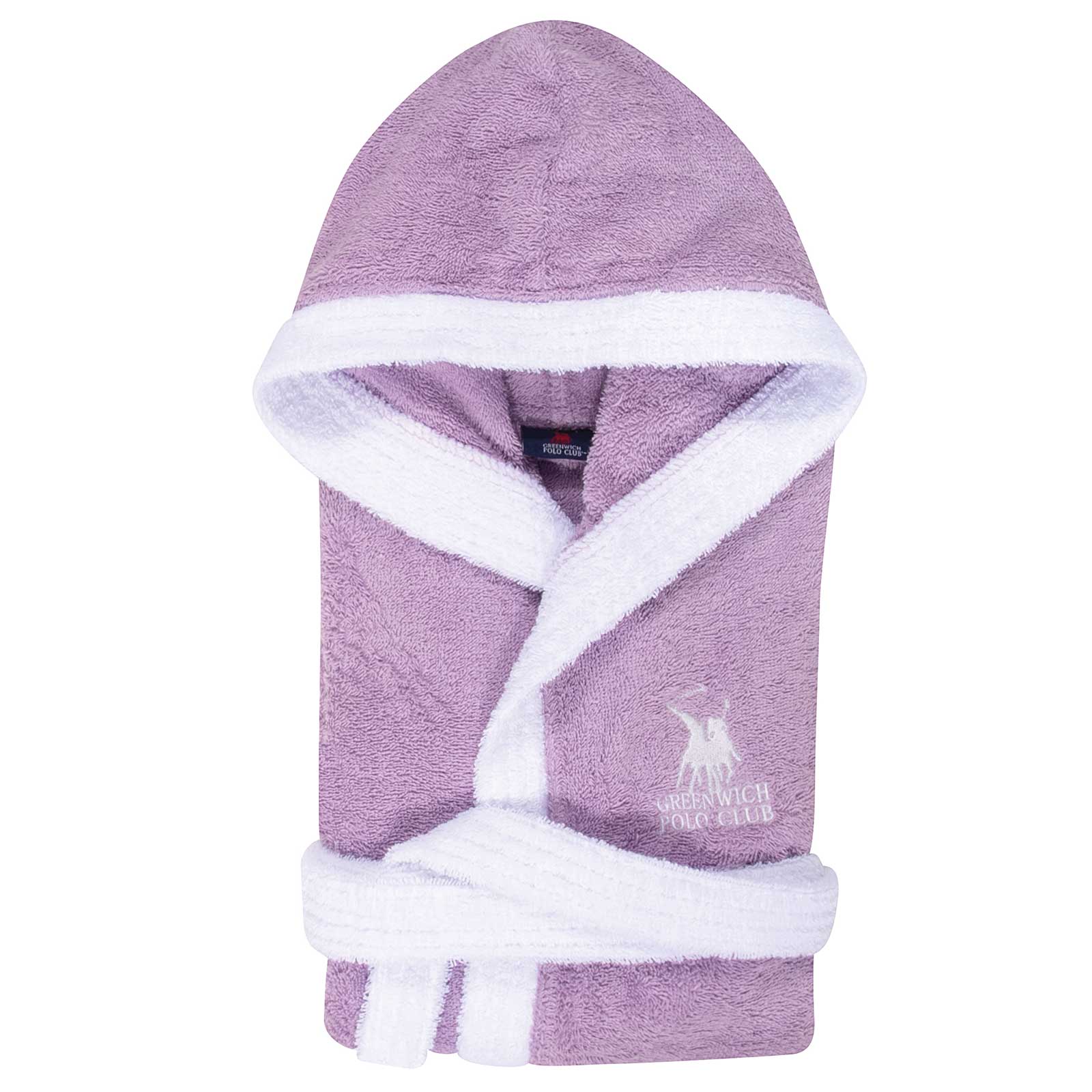 Μπουρνούζι Παιδικό Με Κέντημα Βαμβακερό 14 Ετών Essential 8620 Purple Greenwich Polo Club (Ύφασμα: Βαμβάκι 100%, Χρώμα: Μωβ, Μέγεθος: 14-16 Ετών) - Greenwich Polo Club - 260180068620