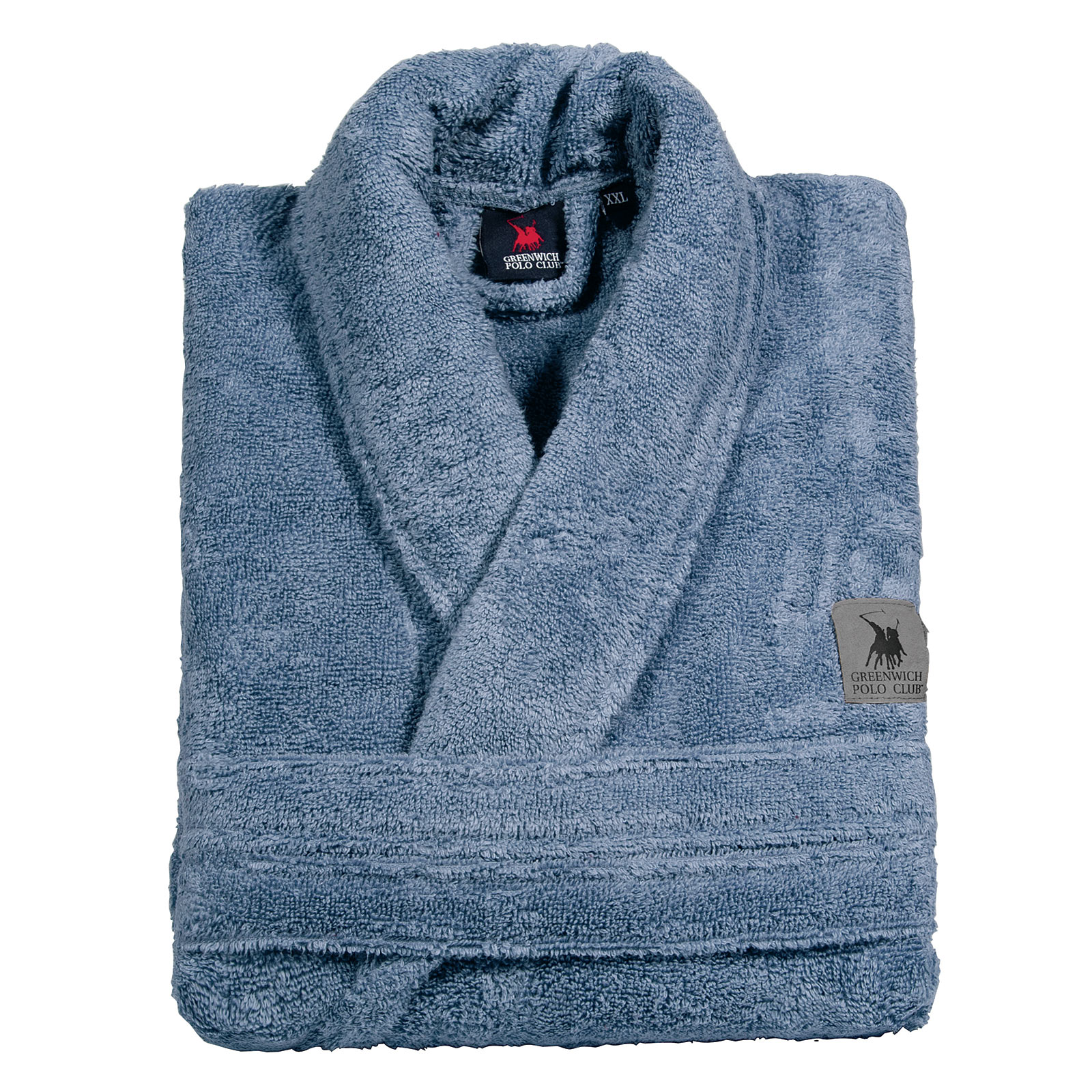Μπουρνούζι Ενηλίκων Βαμβακερό Medium Cozy 3205 Γαλάζιο Greenwich Polo Club (Ύφασμα: Βαμβάκι 100%, Χρώμα: Γαλάζιο , Μέγεθος: Medium) - Greenwich Polo Club - 260180203205