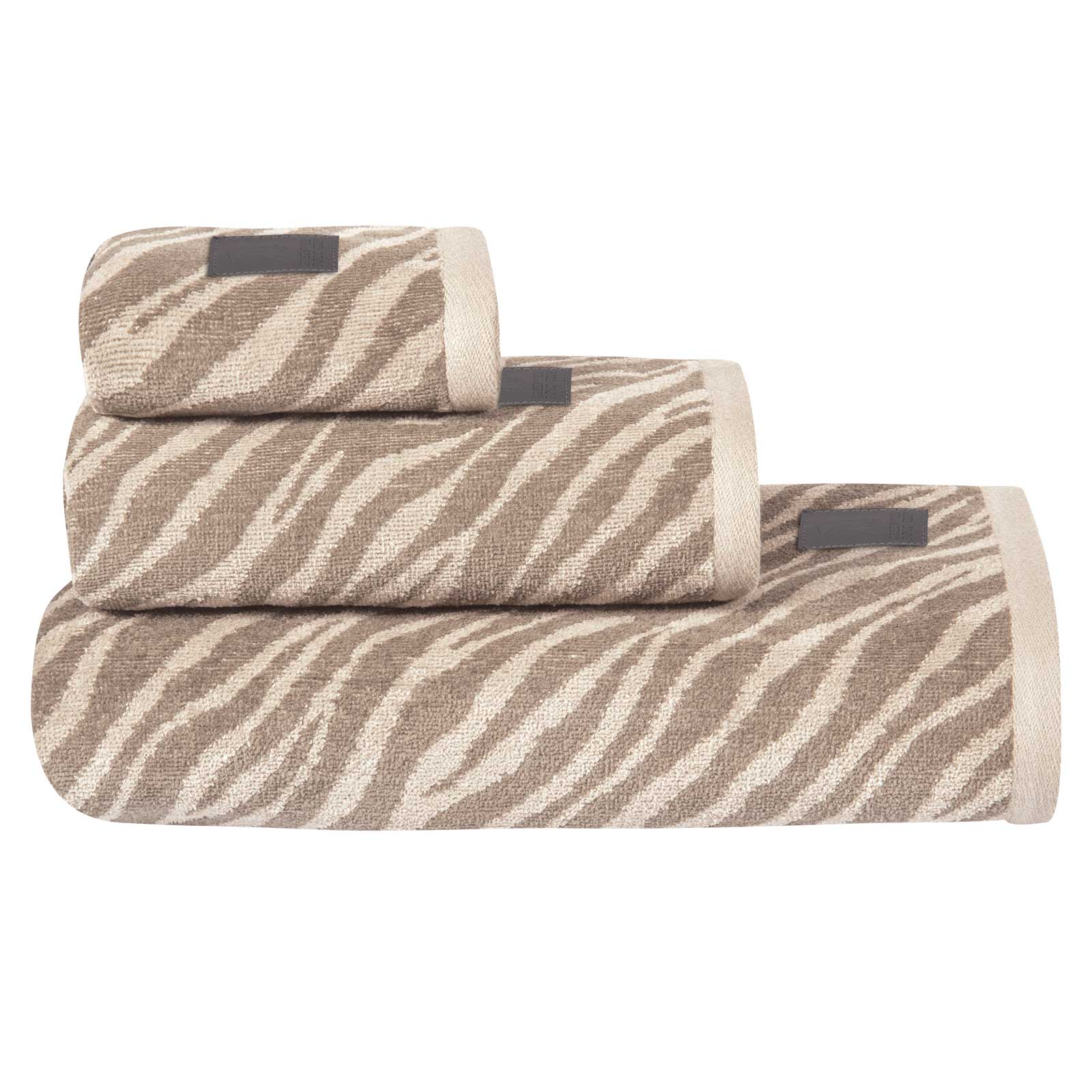 Πετσέτα Βαμβακερή Χεριών 30x50εκ. Loft 4092 Taupe-White