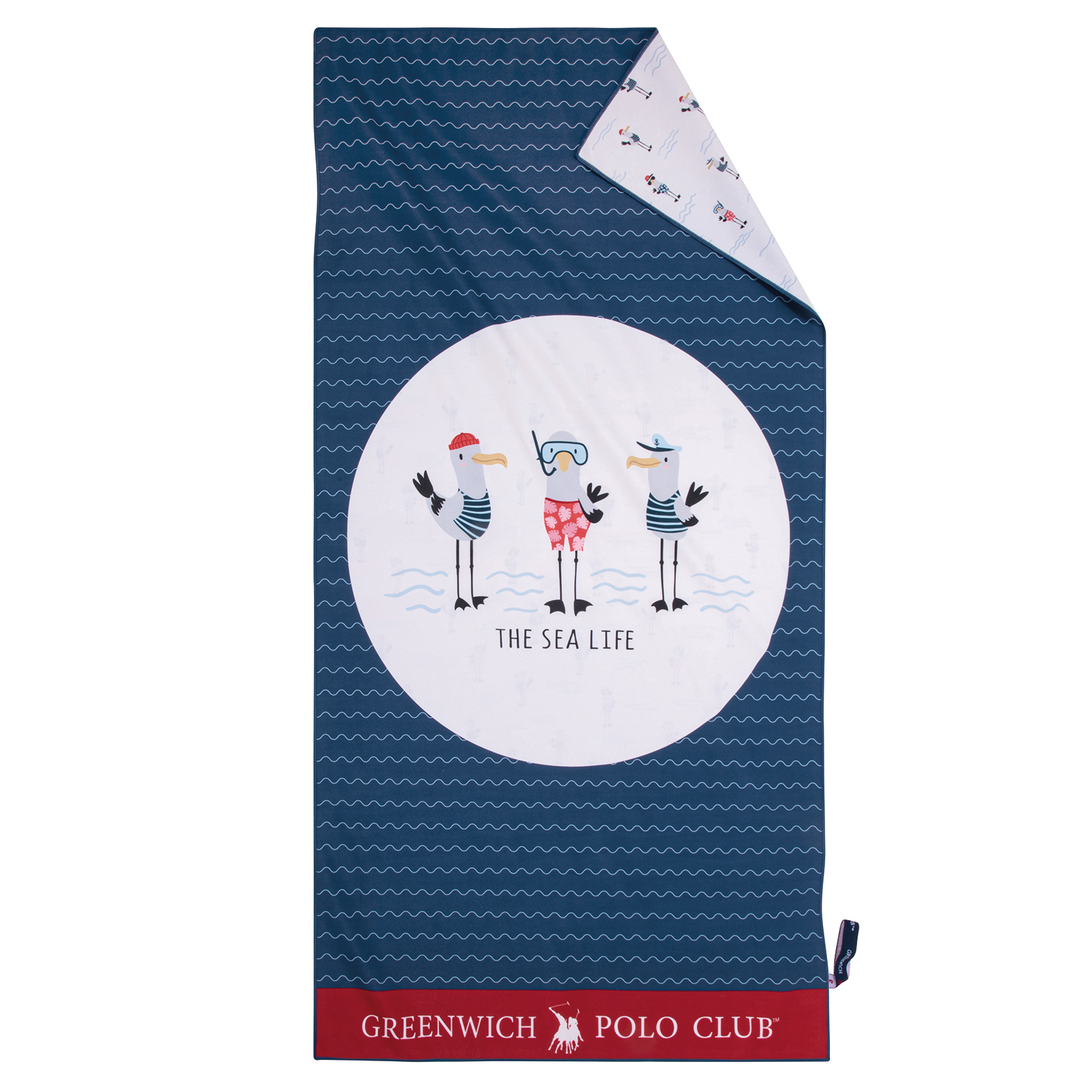 Πετσέτα Θαλάσσης Microfiber 70×140εκ. Beach Towels 3880 Κόκκινη-Μπλε-Λευκή Greenwich Polo Club Junior (Ύφασμα: Microfiber, Χρώμα: Λευκό) – Greenwich Polo Club – 267701403880
